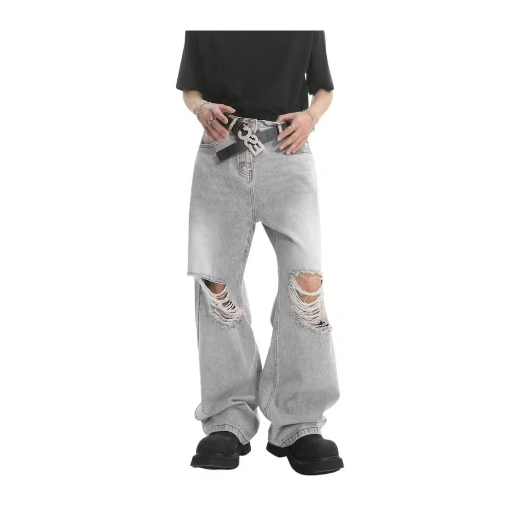 Jean Baggy Ripped Denim Jeans Size US 32 / EU 48 - 1 Thumbnail