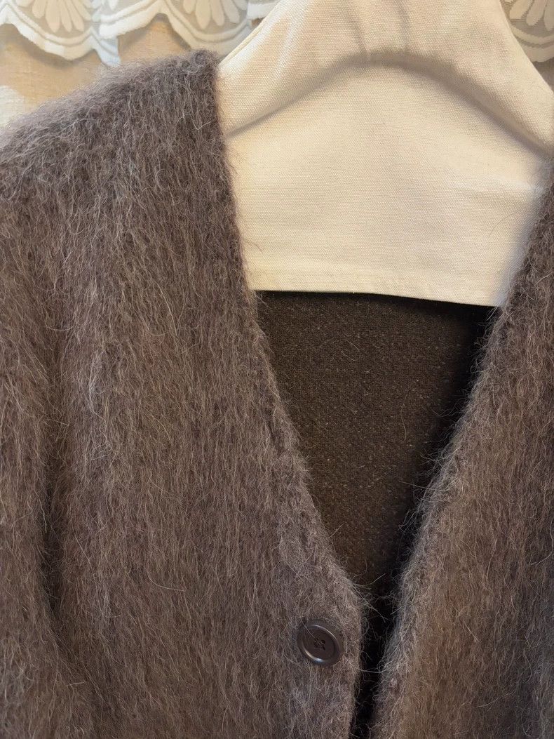 Our Legacy our legacy size 44 Fw23 horsehair wool blend loose V-neck Size US S / EU 44-46 / 1 - 5 Thumbnail