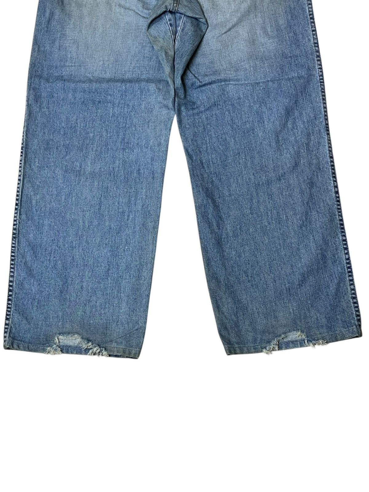 Marc Buchanan BAGGY🔥PELLE PELLE MARC BUCHANAN lot 0002 dirty baggy jeans Size US 37 - 11 Thumbnail