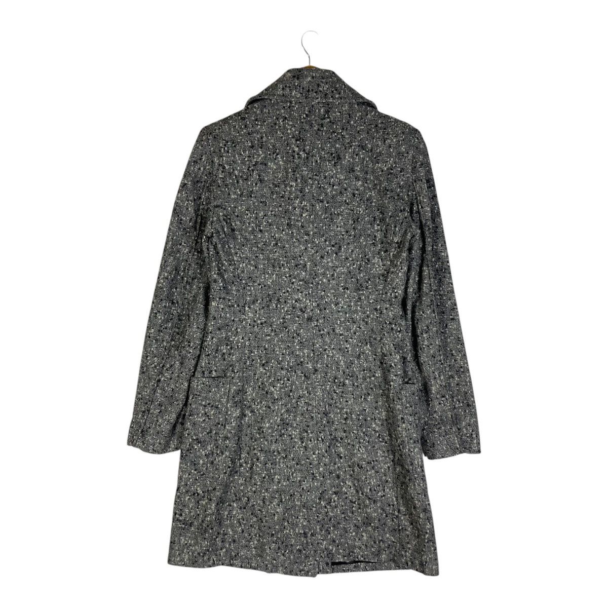 Ann Demeulemeester Ann Demeulemeester Archive Grey Tweed Double Breasted Coat Size XS / US 0-2 / IT 36-38 - 2 Thumbnail