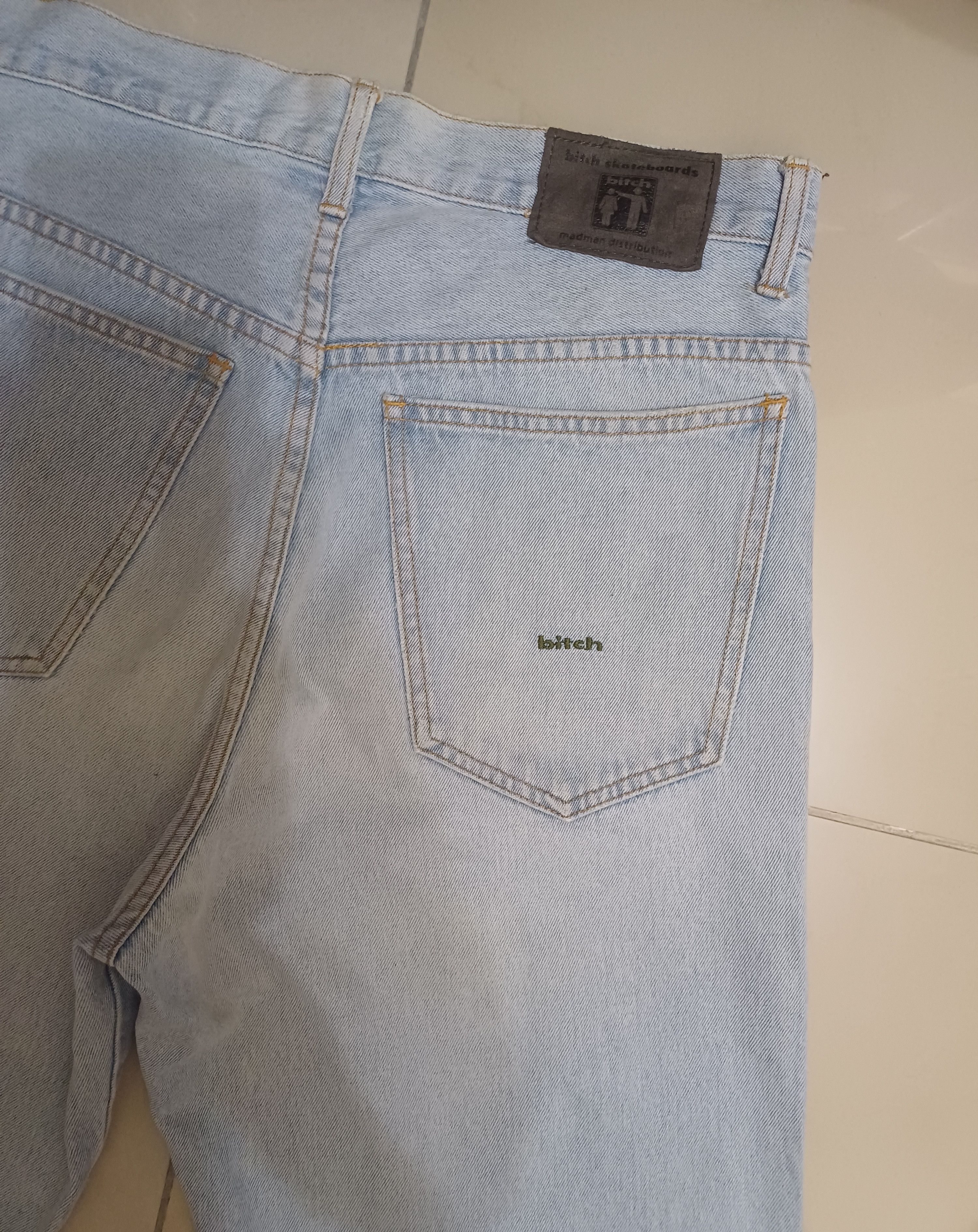 JNCO Vintage y2k/ 90s BITCH SKATEBOARDS baggy jeans Size US 30 / EU 46 - 11 Thumbnail