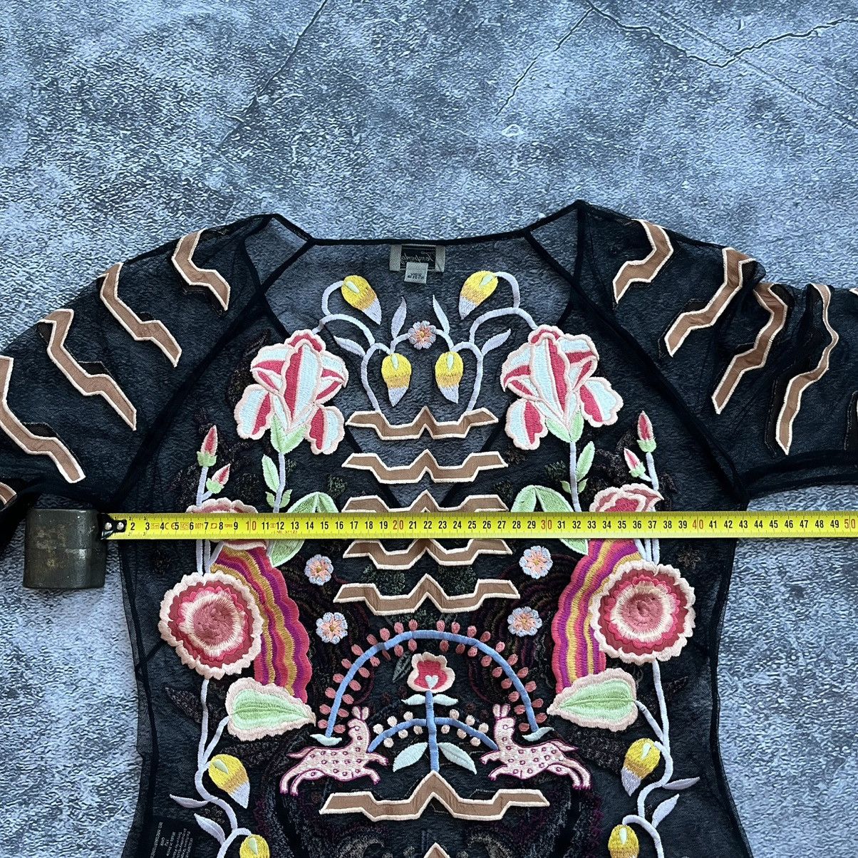 Temperley London Temperley London Chimera Top Embroidered Designer Blouse Size M / US 6-8 / IT 42-44 - 7 Thumbnail