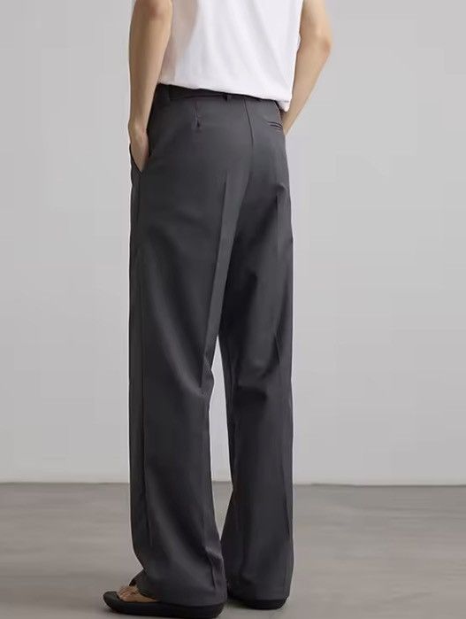 Vintage High Waist Straight Wide Leg Pleated Pants / Trousers Size US 31 - 3 Thumbnail
