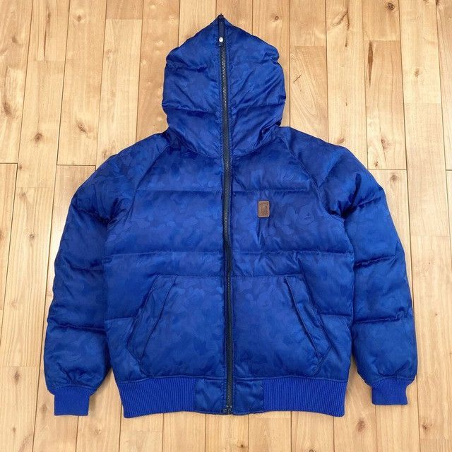 Bape BAPE Solid camo full zip hoodie puffer down jacket APE NIGO Size US L / EU 52-54 / 3 - 2 Thumbnail