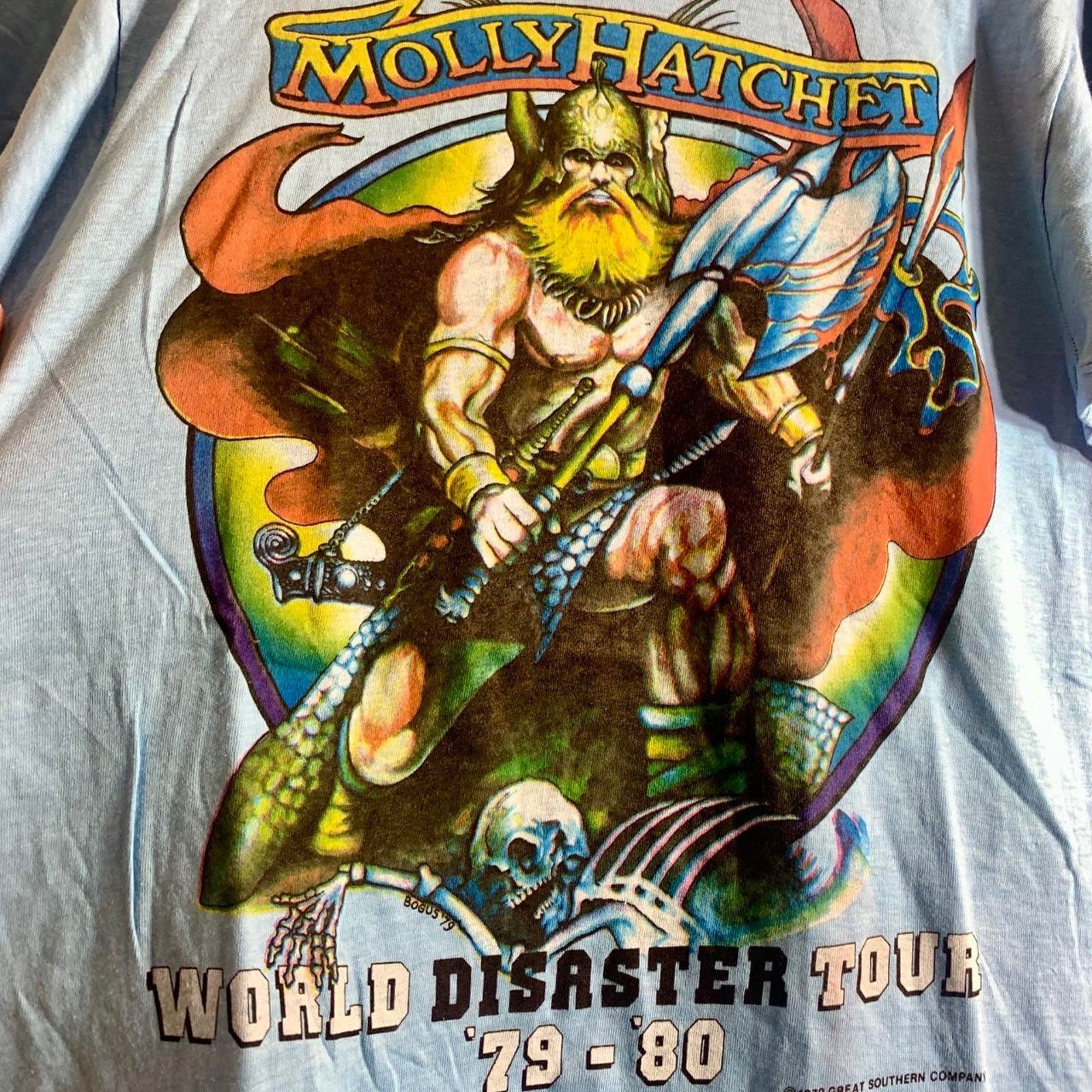 Vintage 1979 MOLLY HATCHET World Disaster single stitch tee shirt M Size US M / EU 48-50 / 2 - 1 Thumbnail