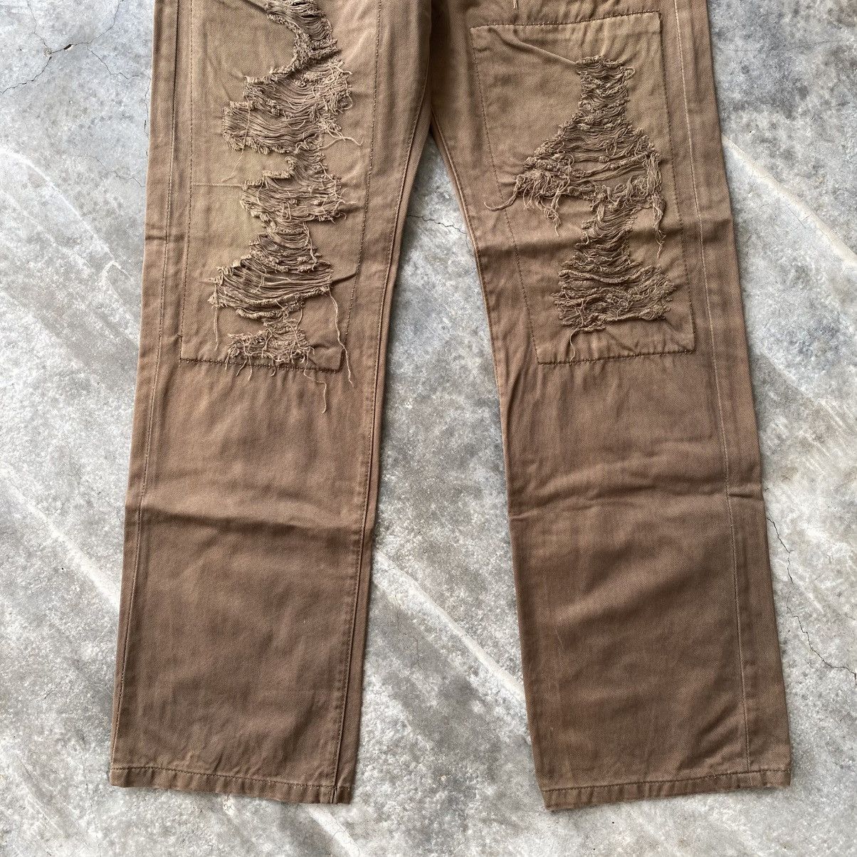 If Six Was Nine × Japanese Brand × semanticdesign Semantic Design Distressed Patchwork Trousers Pants Size US 29 - 3 Thumbnail