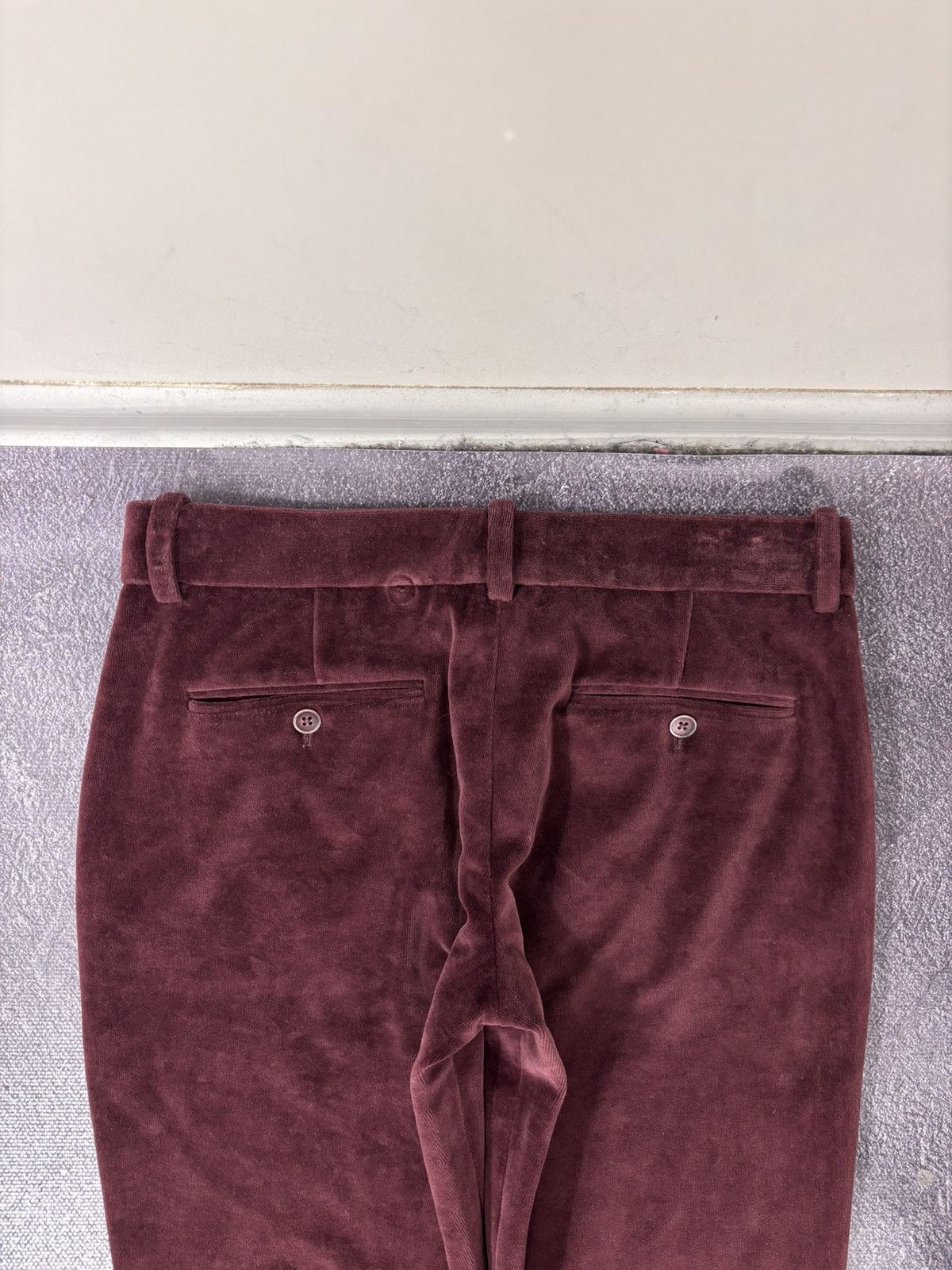 Circolo 1901 Circolo 1901 Women’s NWT Dark Burgundy Velour Chino Pants Size 27" / US 4 / IT 40 - 17 Thumbnail