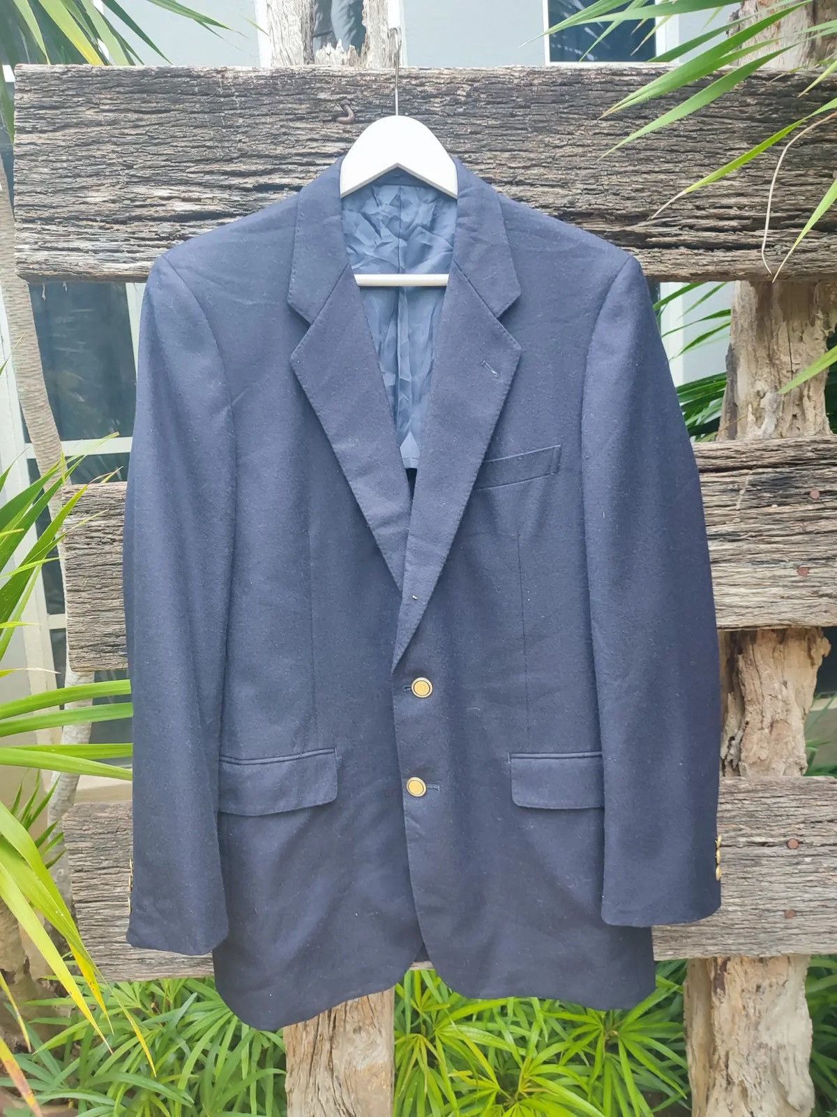 Pierre Cardin Pierre Cardin Wool Blazer – Navy – Gold Buttons Size 42R - 1 Thumbnail