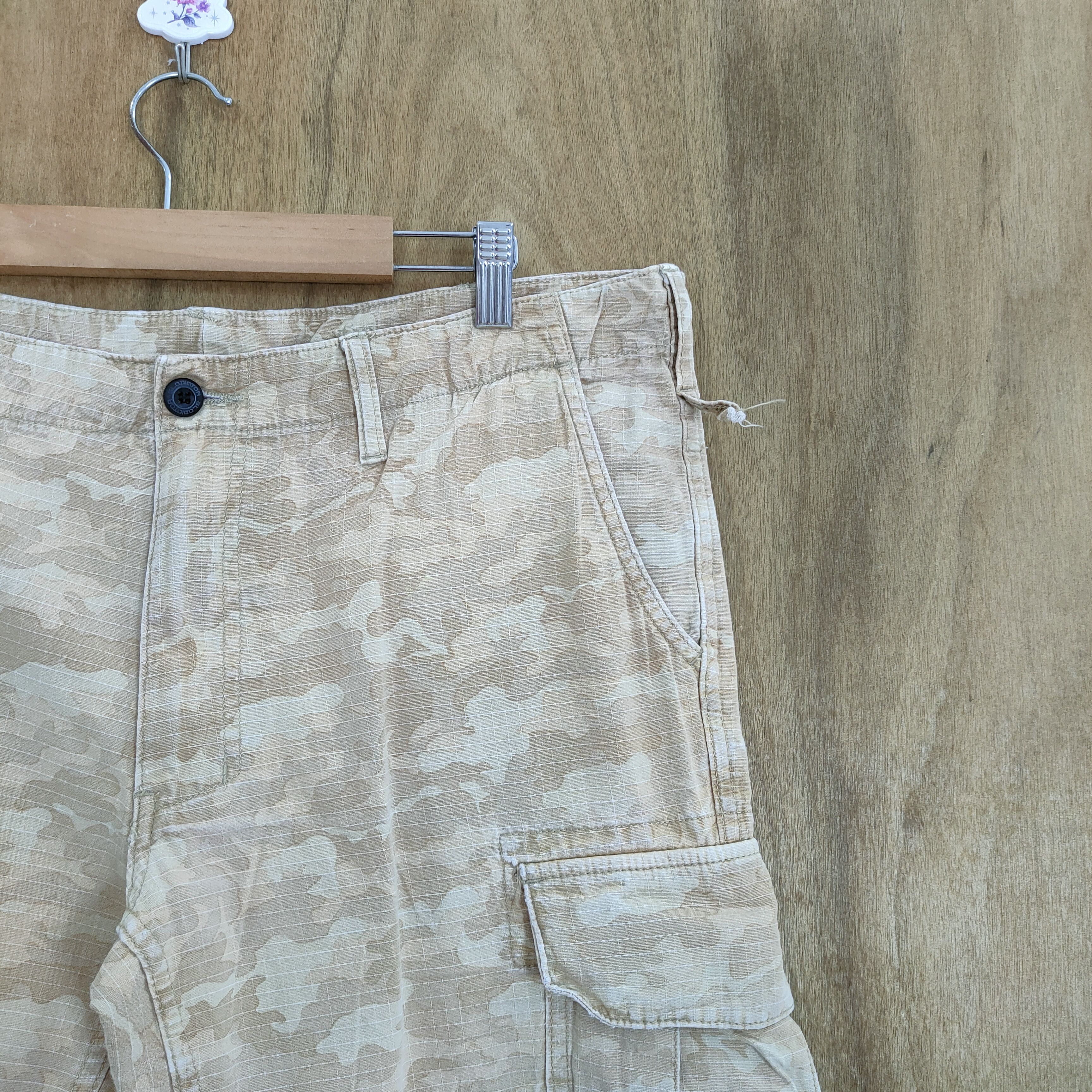 Japanese Brand VINTAGE JAPANESE CAMO FADED CARGO PANTS Size US 34 / EU 50 - 5 Thumbnail