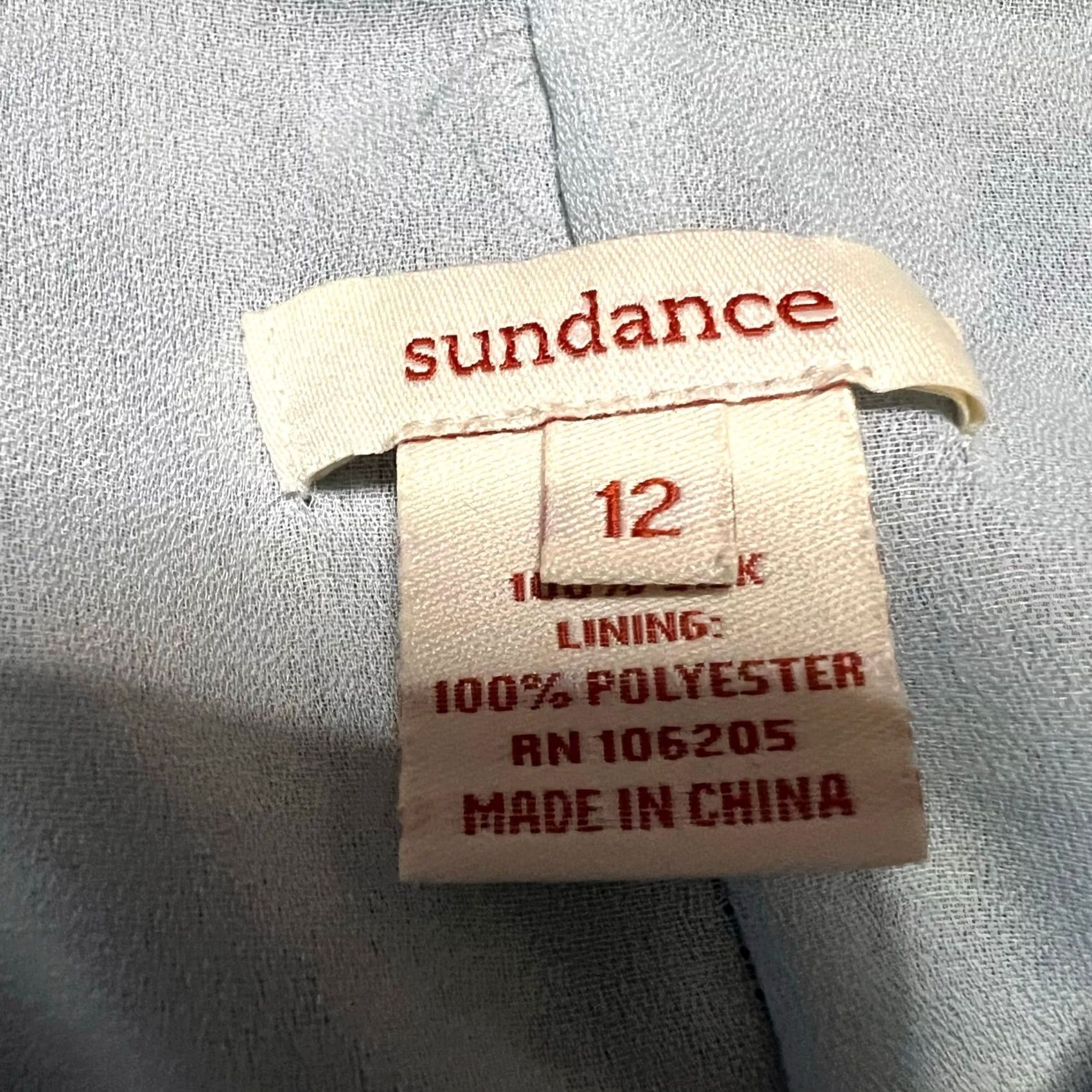 Vintage Sundance Maxi Skirt Women 12 Tiered Floral Silk Long Blue Lined Size 34" / US 12 / IT 48 - 8 Thumbnail