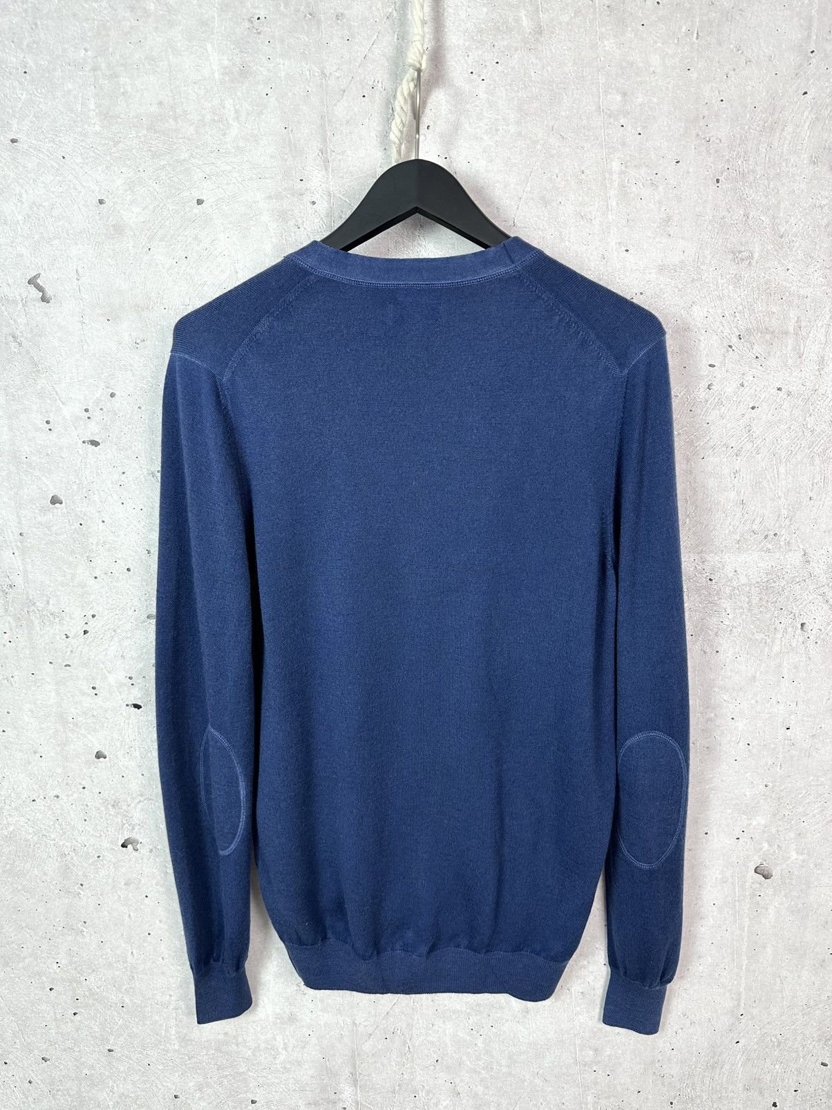 Gran Sasso × Vintage Gran Sasso Vintage Made in Italy Knit Wool Navy Cardigan Size US M / EU 48-50 / 2 - 6 Thumbnail
