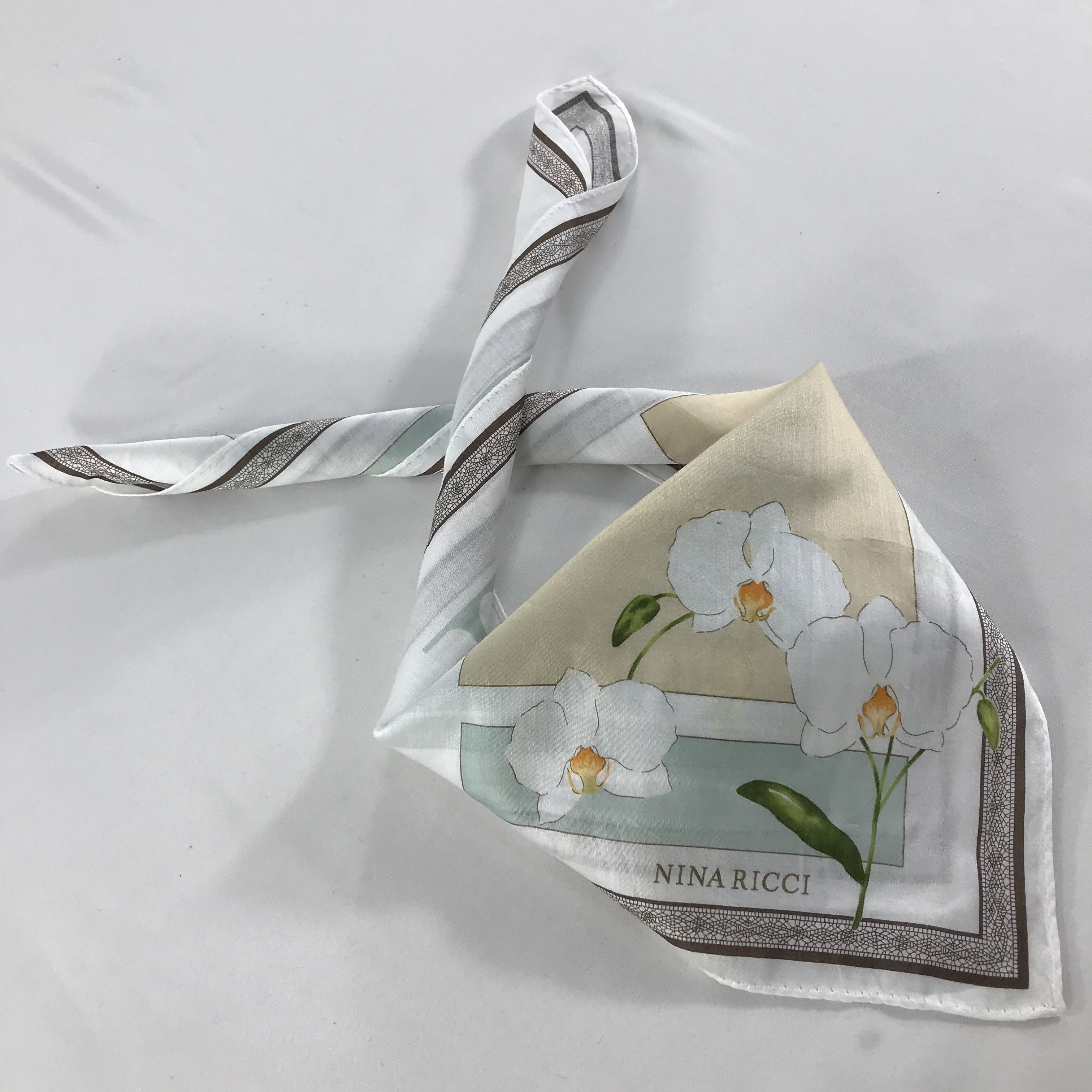 Nina Ricci × Vintage Nina Ricci Bandana / Handkerchief / Neckerchief - S1231 Size ONE SIZE - 4 Thumbnail