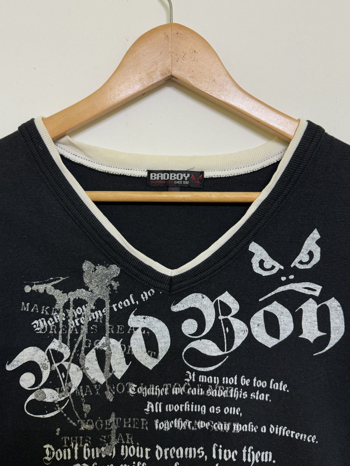Hysteric Glamour Sick Y2K Bad Boy Diagonal Double Layer Poem Shirt Size US M / EU 48-50 / 2 - 5 Thumbnail