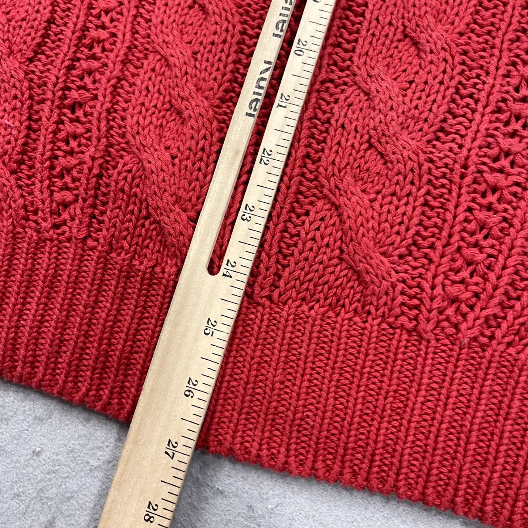 American Eagle Outfitters VINTAGE American Eagle Sweater Mens XL Red Cable Fisherman Grandpa Knit 90s Size US XL / EU 56 / 4 - 8 Thumbnail