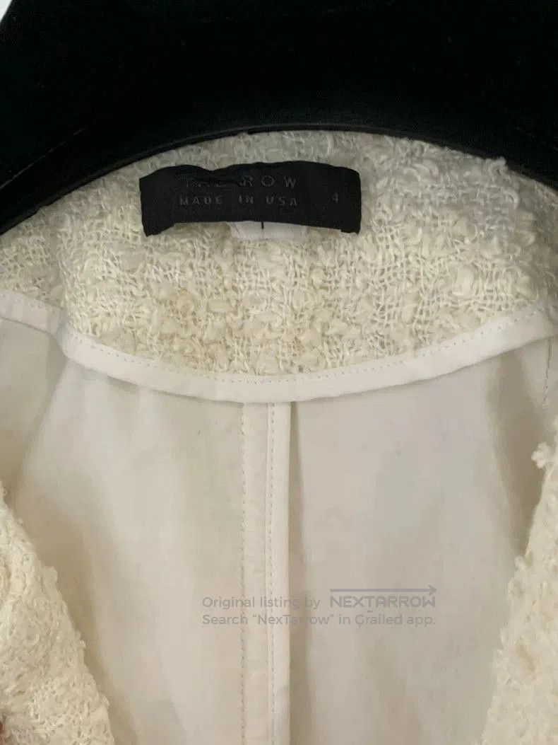 The Row THE ROW L White Long Coat. Size US L / EU 52-54 / 3 - 4 Thumbnail