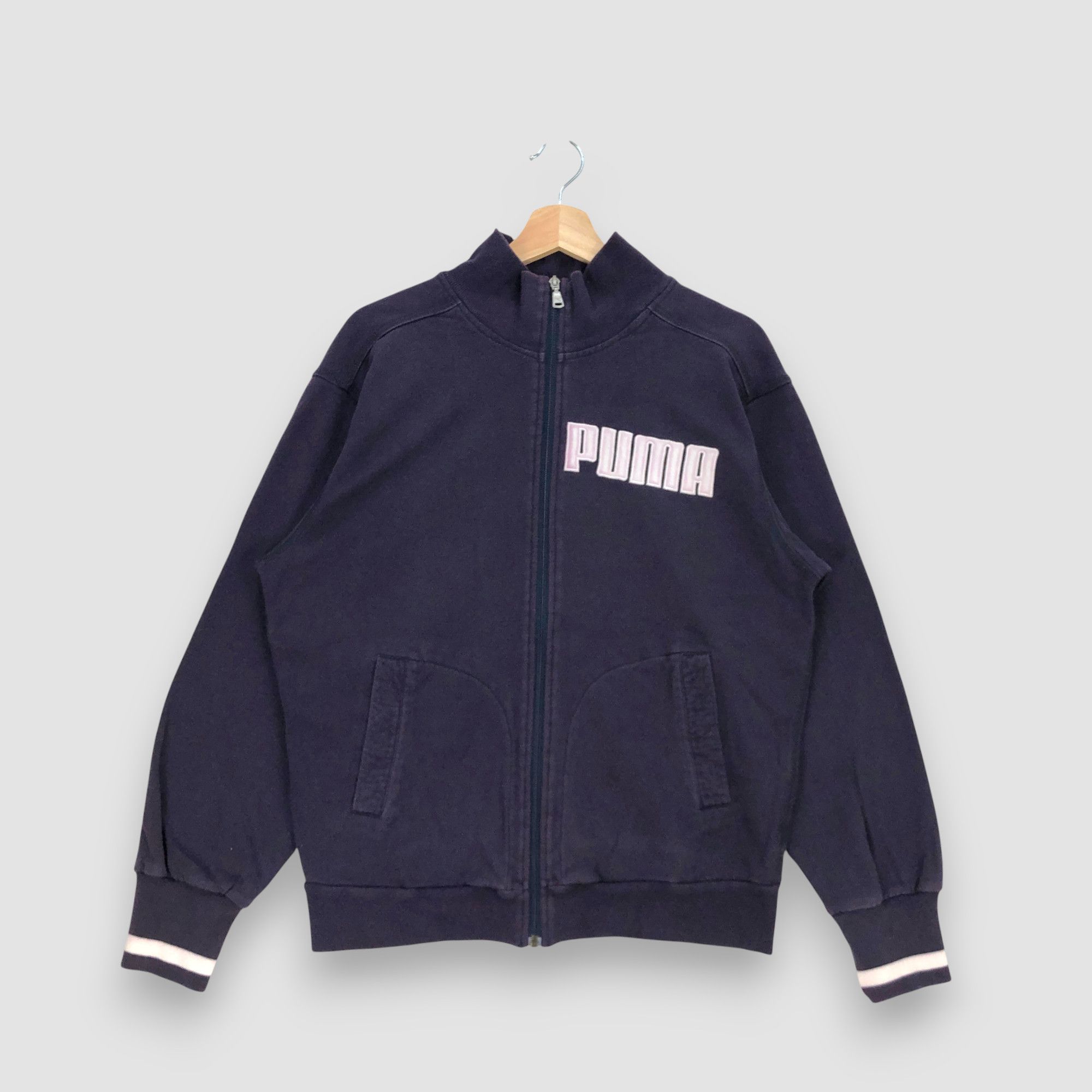 Puma Vintage Puma Sweater Puma Zipper Sweatshirt Tracktop Size US L / EU 52-54 / 3 - 1 Thumbnail