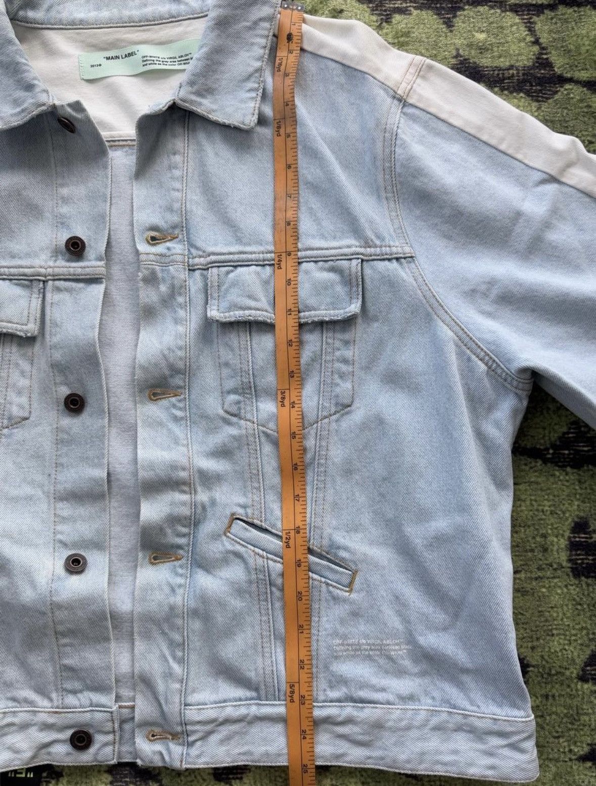 Off-White Exaggerated Sleeve Denim Jacket Size US L / EU 52-54 / 3 - 9 Thumbnail