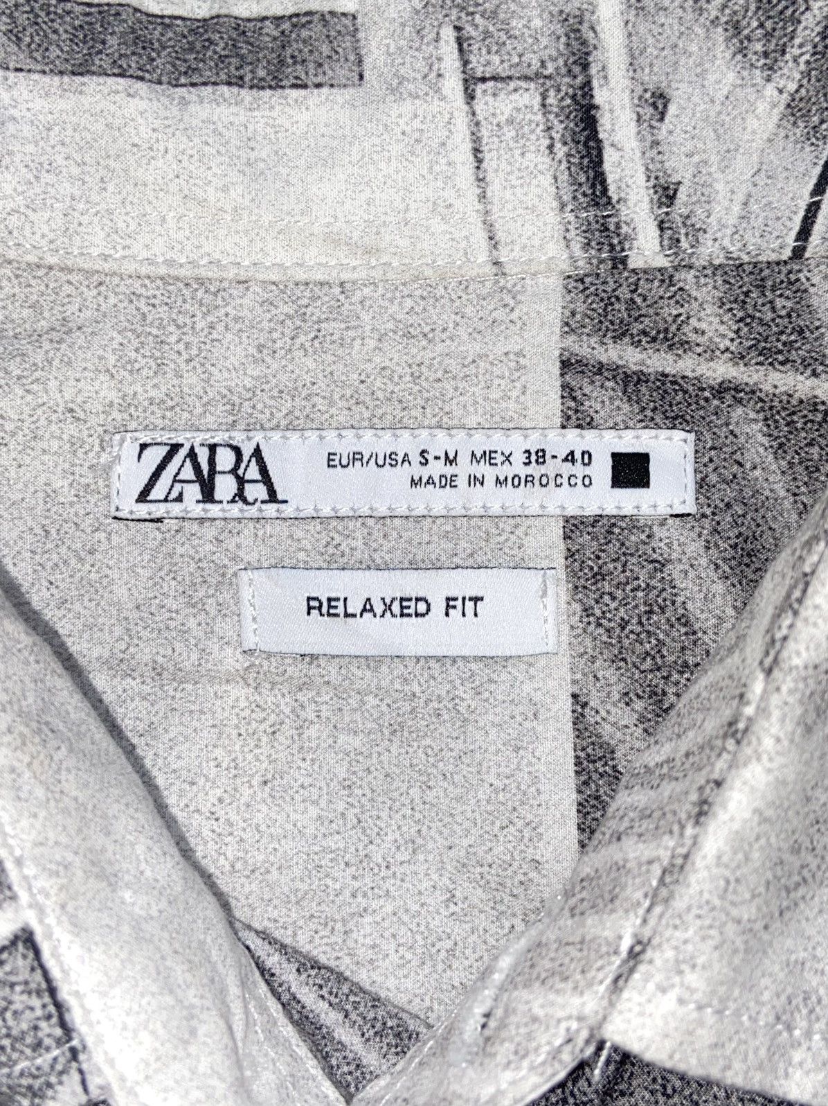 Zara ZARA Motive Shirt Size US XXL / EU 58 / 5 - 12 Thumbnail