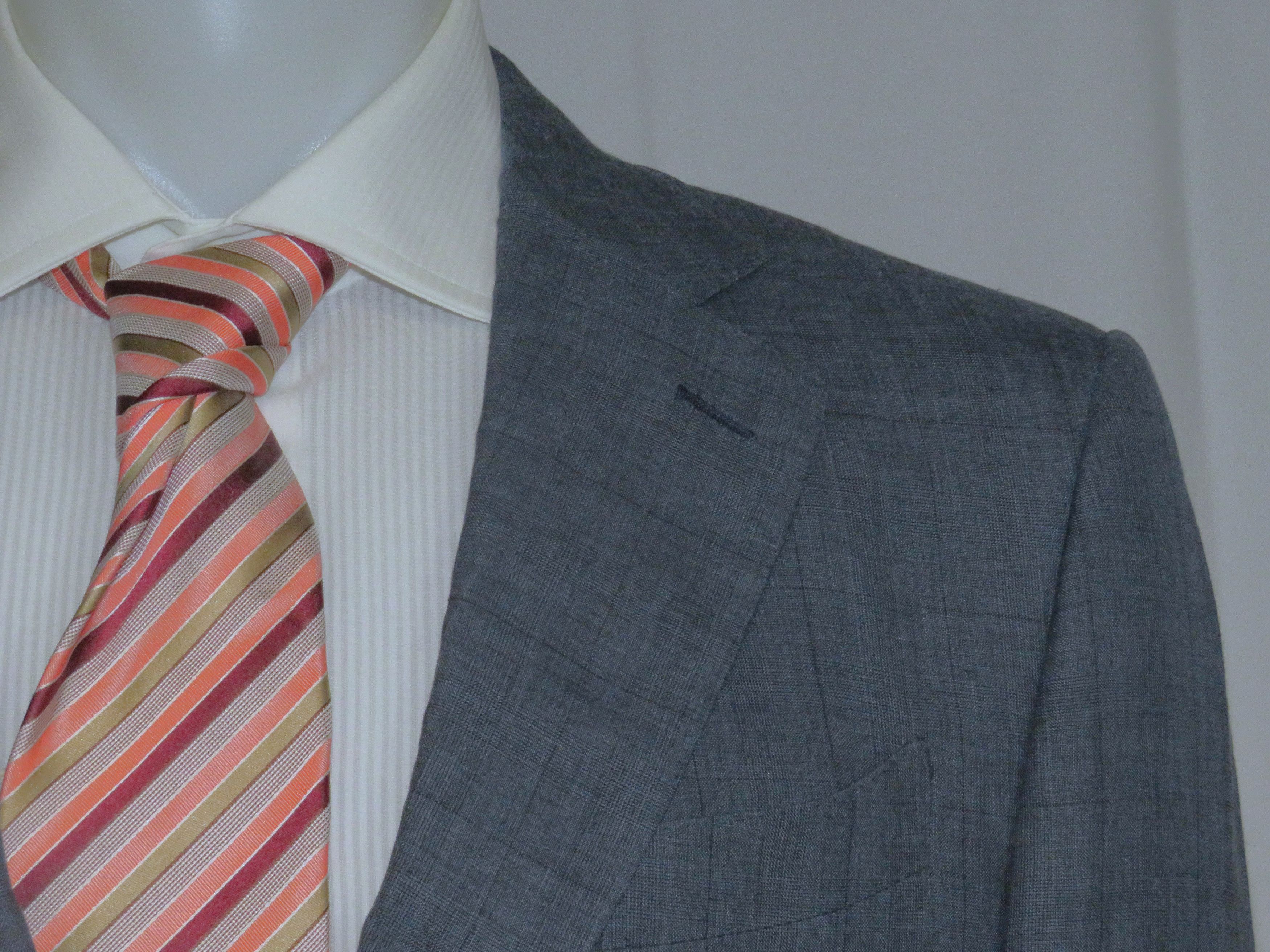 Ermenegildo Zegna Premium Exclusively Blue Plaid Silk Blend Suit 42R Size 42R - 7 Thumbnail