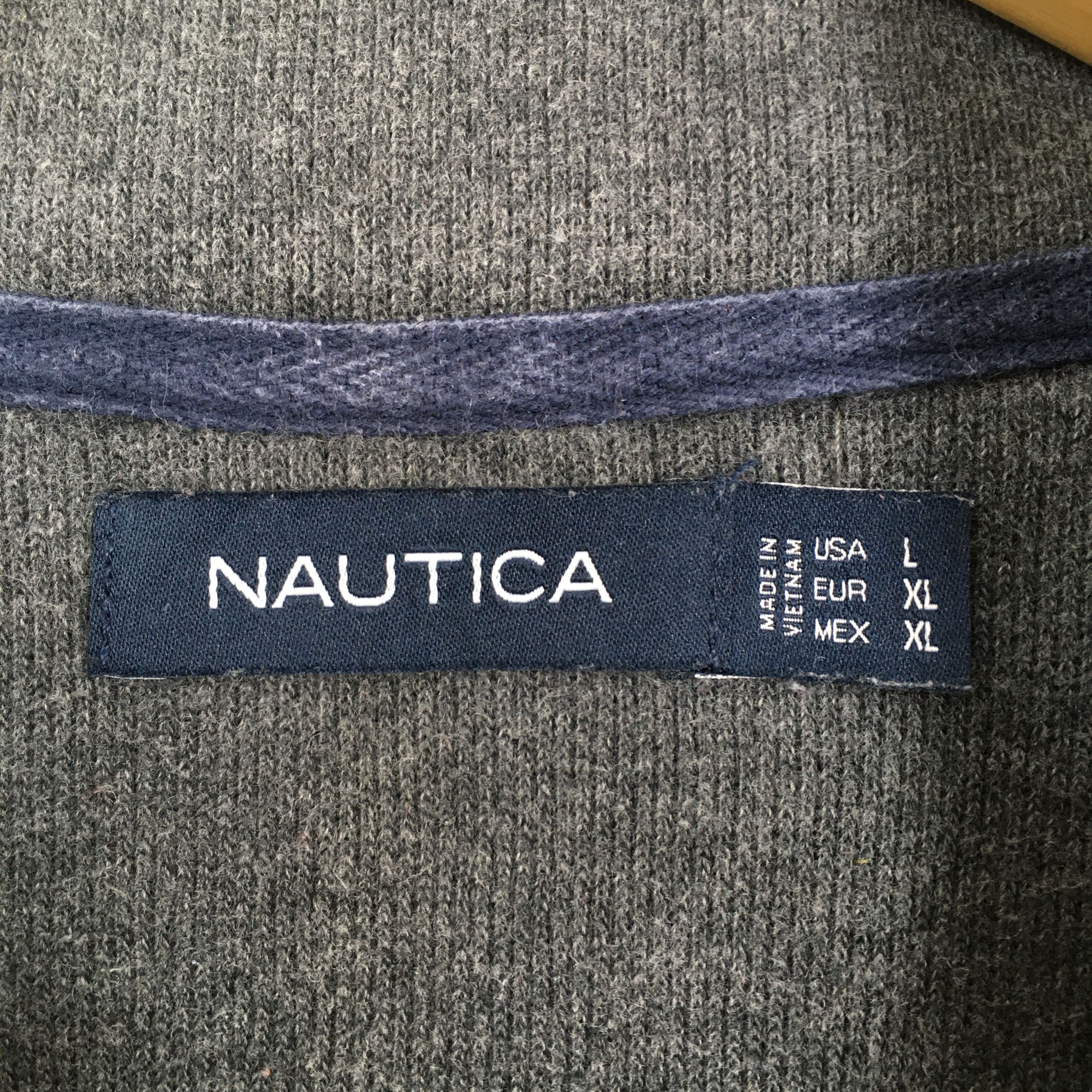 Nautica Vintage 90s Nautica Gray Women Sweatshirt Large Size L / US 10 / IT 46 - 4 Thumbnail