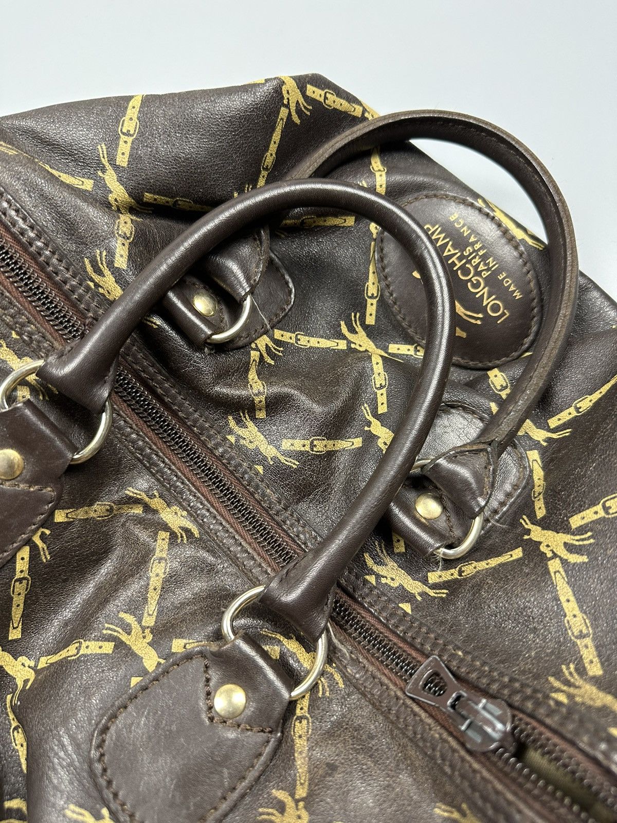 Leather × Longchamp × Vintage Vintage Longchamp Mini Boston Leather Handbags Size ONE SIZE - 9 Thumbnail