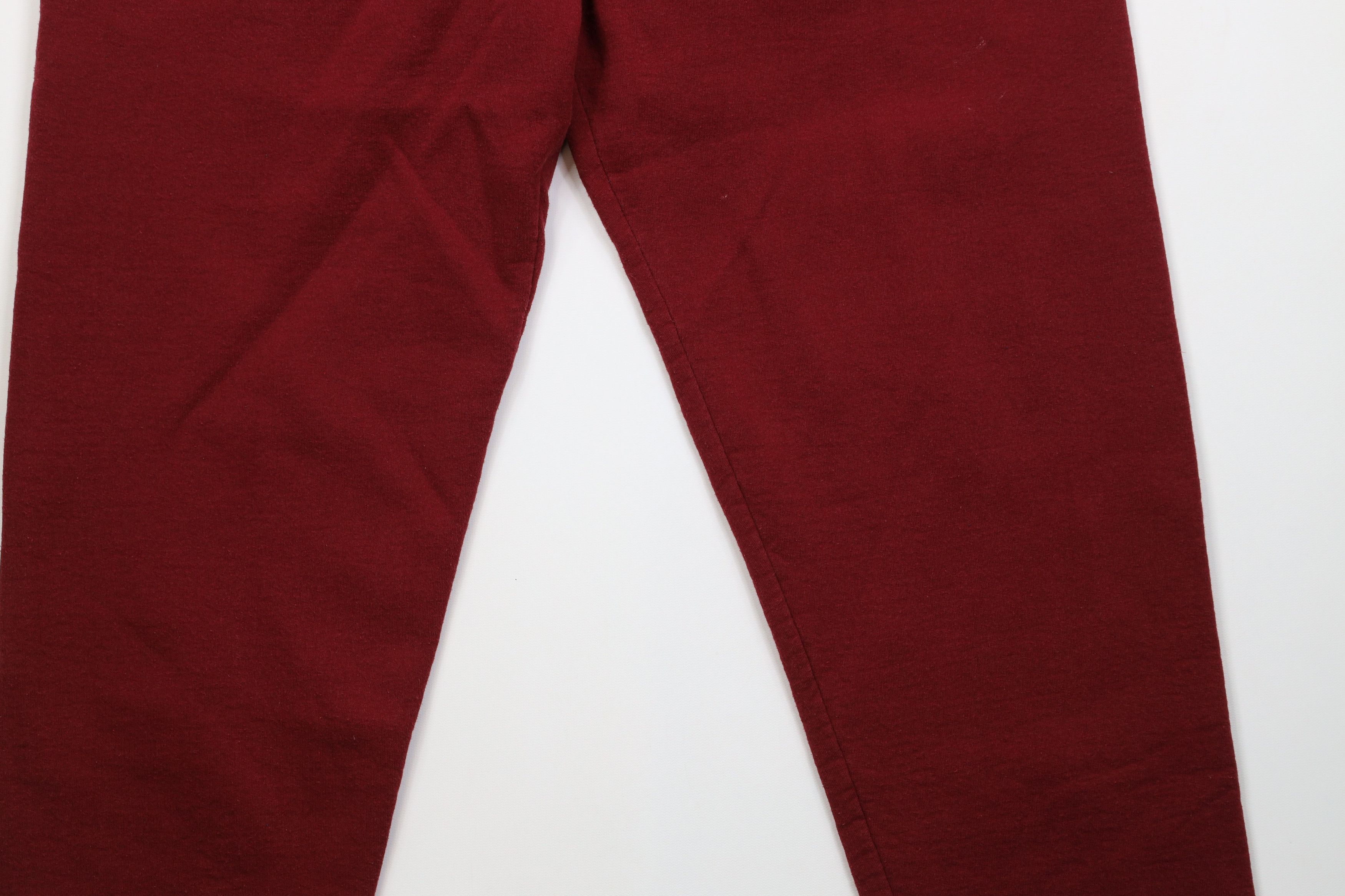 Vintage Vintage Y2K Streetwear Blank Sweatpants Pants Red Size US 38 / EU 54 - 4 Thumbnail