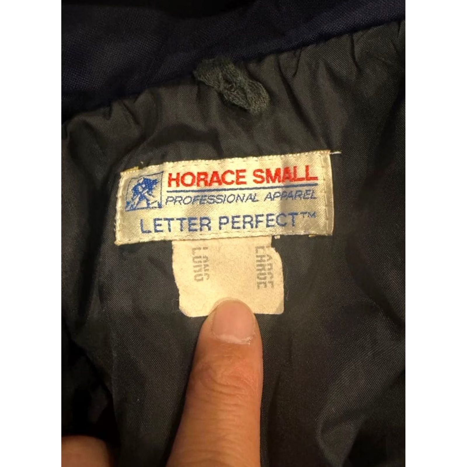 Vintage VINTAGE USPS Post Office Jacket HORACE SMALL Navy L Mens Hooded 90s United States Size US L / EU 52-54 / 3 - 3 Thumbnail