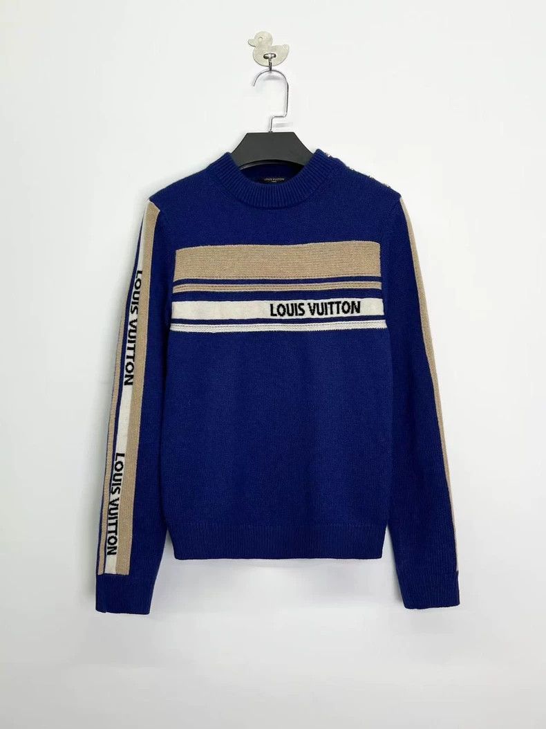 Louis Vuitton Louis Vuitton Striped monogrammed logo anchor gold button Size US XS / EU 42 / 0 - 1 Thumbnail