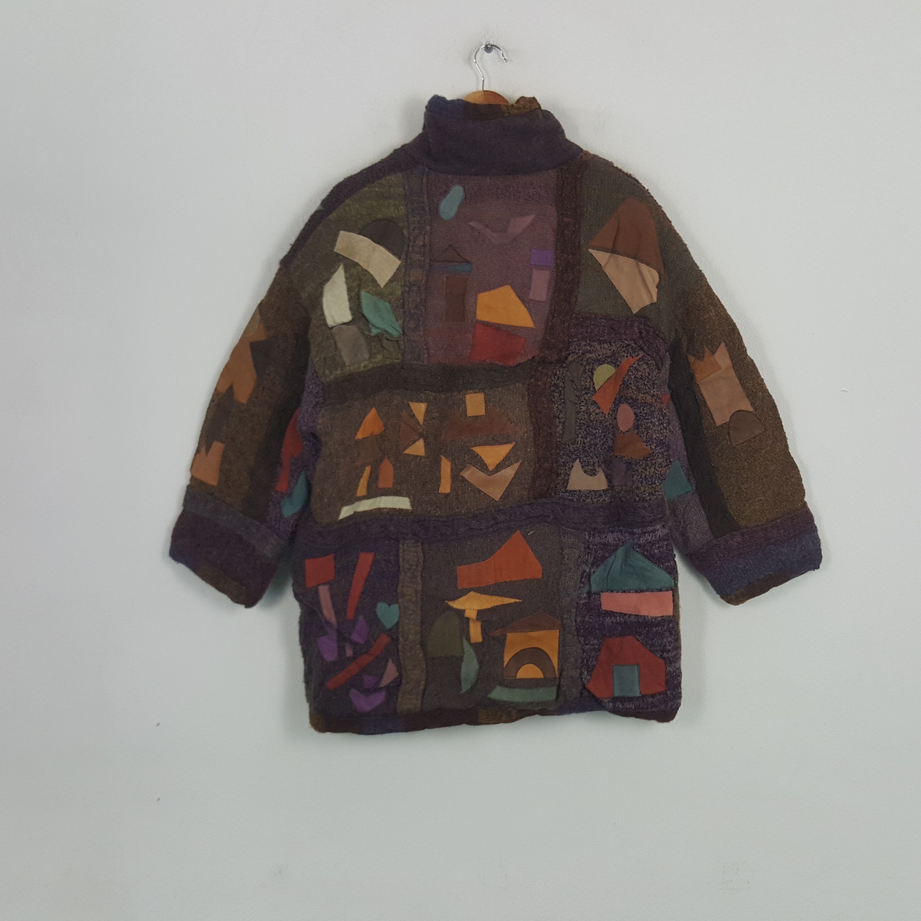 Gypsy × Vintage Vintage Adriano Viarengo Italian Brand Wool Winter Jacket Size US XL / EU 56 / 4 - 3 Thumbnail