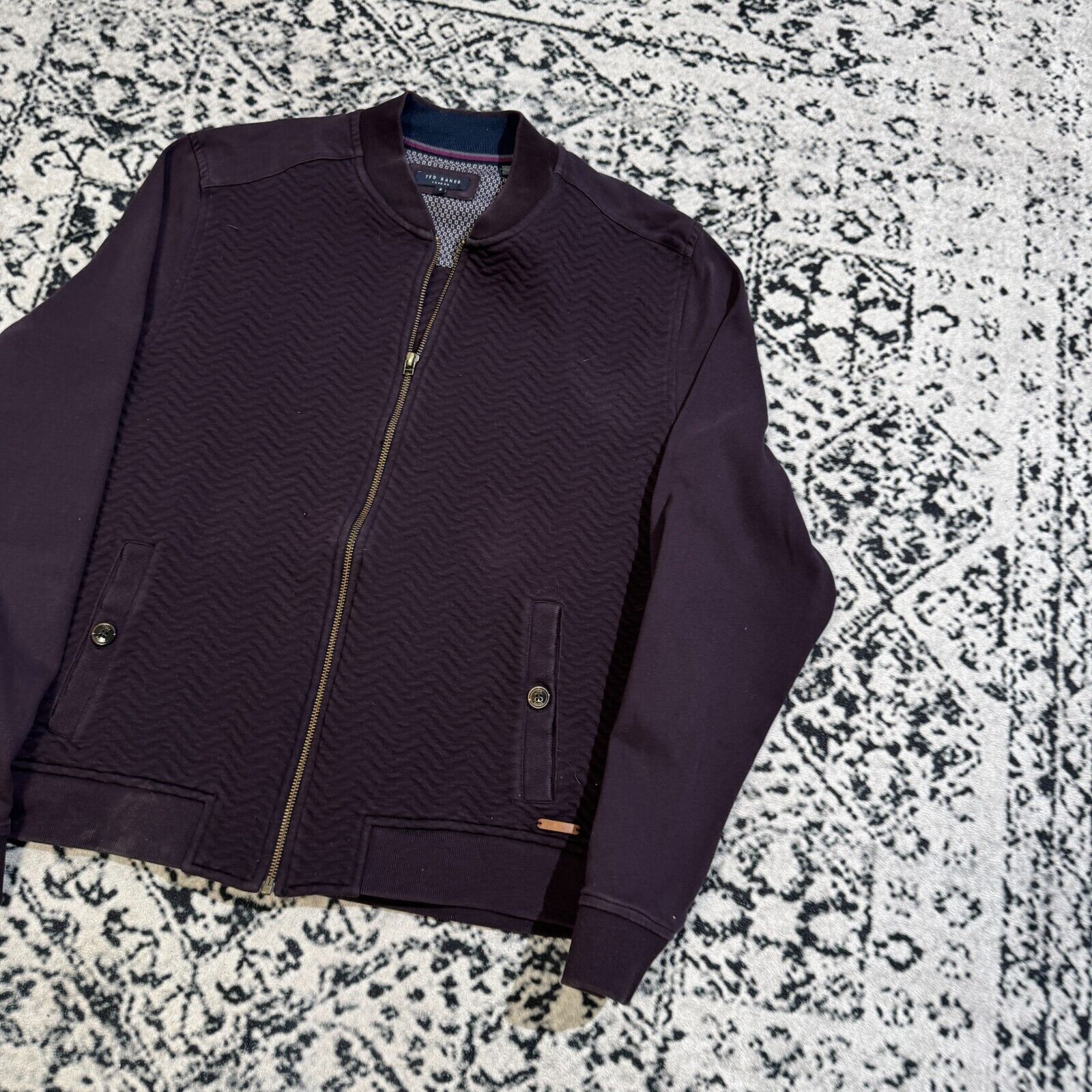 Vintage Vintage Ted Baker Women's Purple Cotton Sweatshirt Size 5 Size US S / EU 44-46 / 1 - 3 Thumbnail