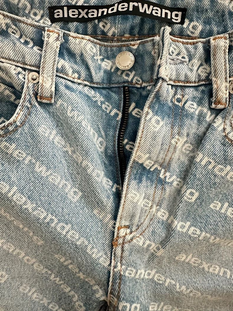 Alexander Wang Alexander Wang Printed Straight Jeans- Size 25" / US 0 / IT 36 - 4 Thumbnail