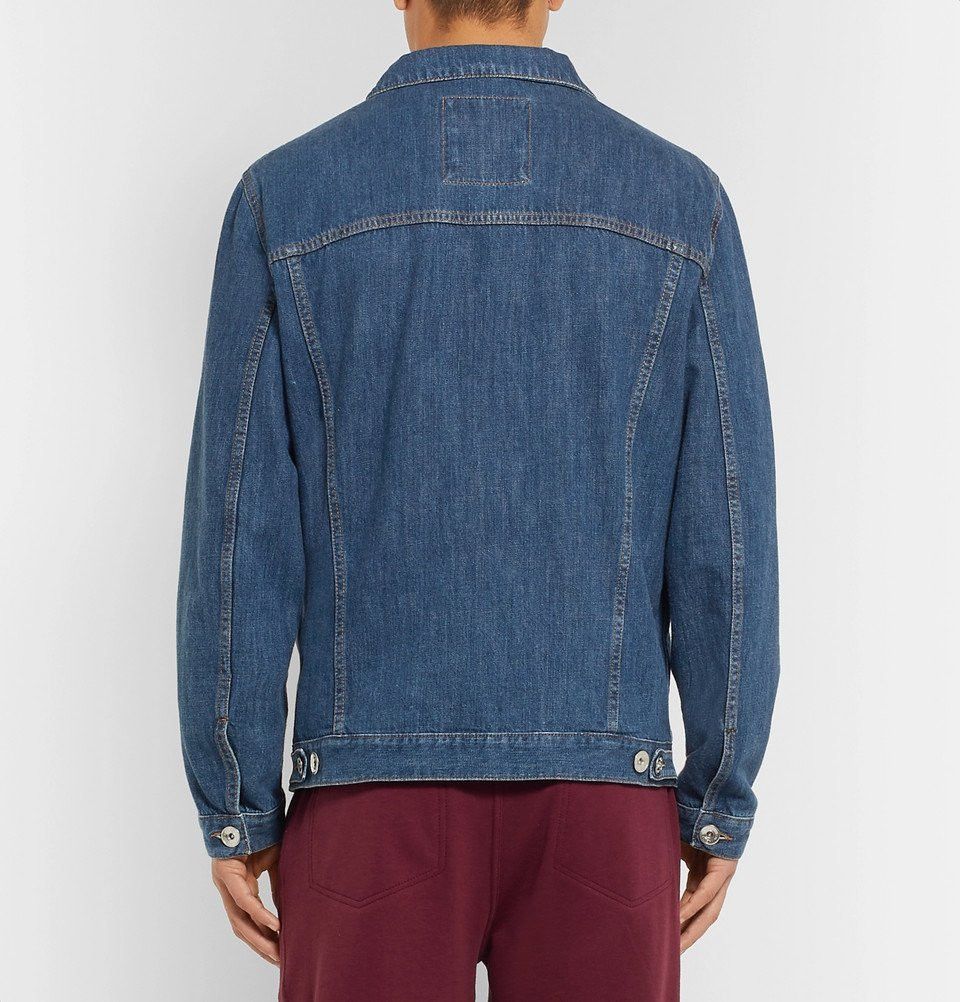 Brunello Cucinelli o1gr1nt0525 Denim Jacket in Medium Blue Size US M / EU 48-50 / 2 - 4 Thumbnail