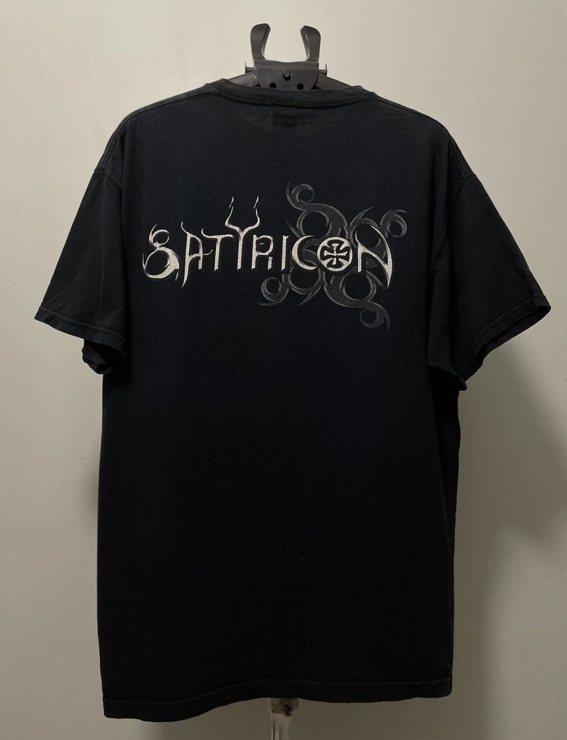 Band Tees × Vintage Satyricon Vintage Black Metal Shirt Size US XL / EU 56 / 4 - 3 Thumbnail