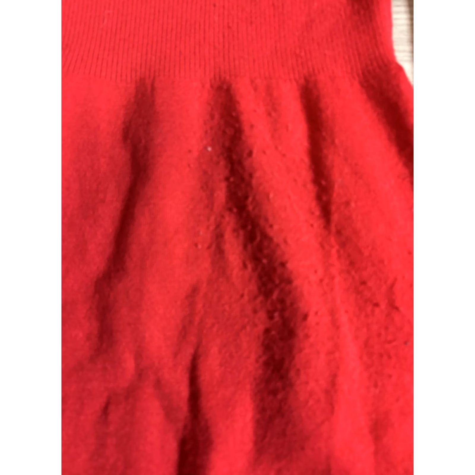 Armani Exchange Armani Exchange Sweater Dress Womens L Red Merino Wool V-Neck Long Sleeve Knit Short Dress Adult Womens Size L / US 10 / IT 46 - 5 Thumbnail