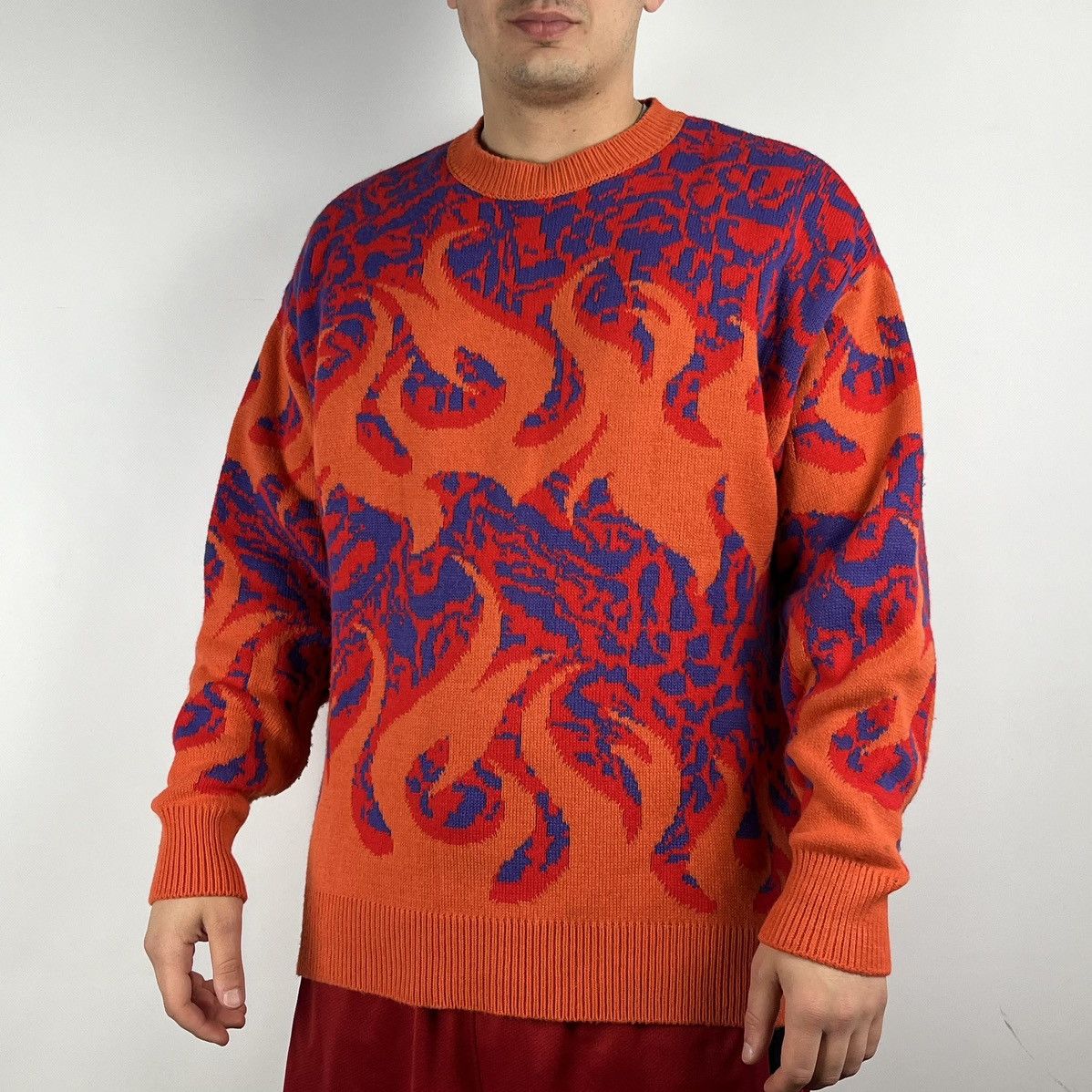 Japanese Brand Topman sweater knit Japanese style fire size Medium Size US M / EU 48-50 / 2 - 1 Thumbnail