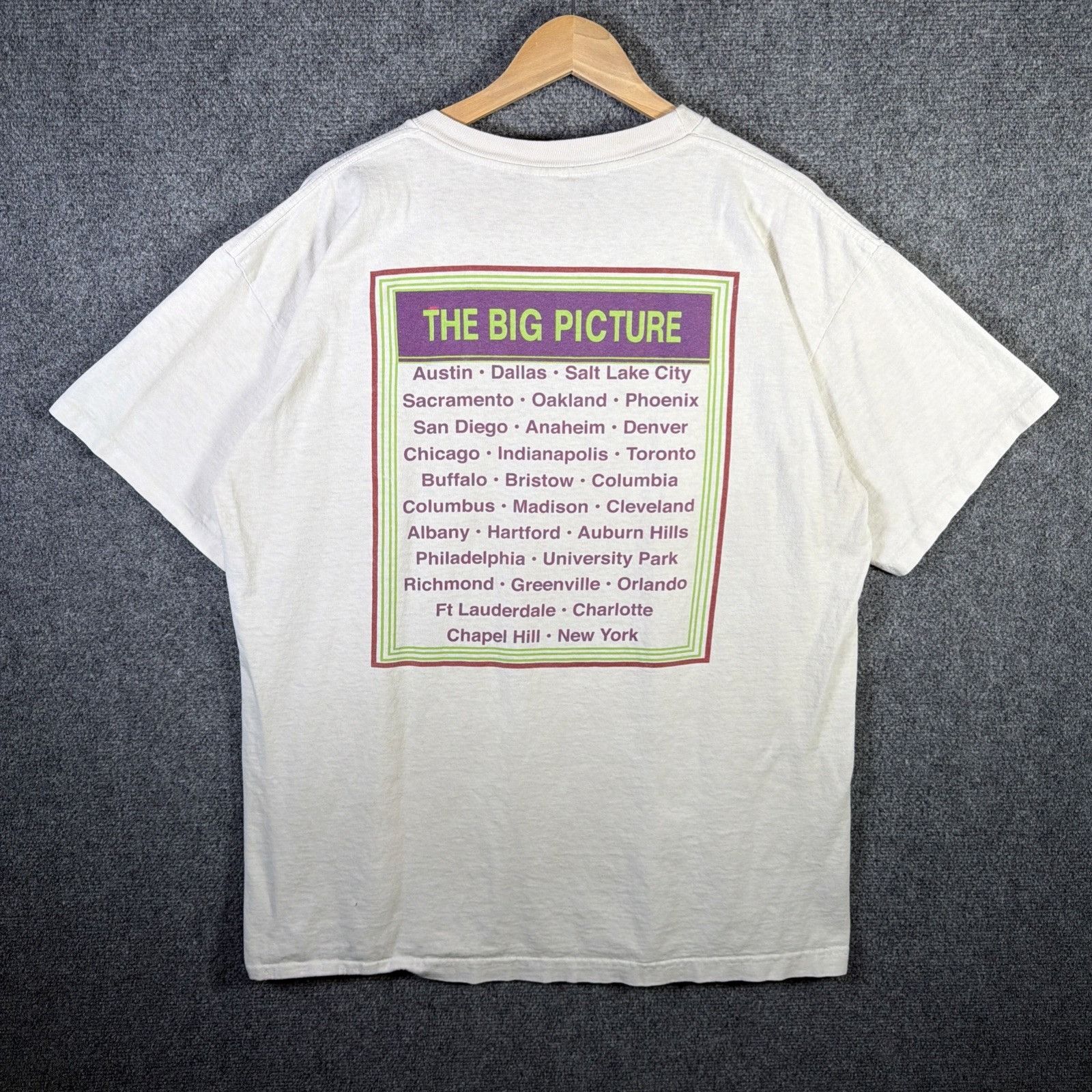 Band Tees Vintage Elton John Shirt Mens XL White 90s Band Big Picture Size US XL / EU 56 / 4 - 2 Thumbnail