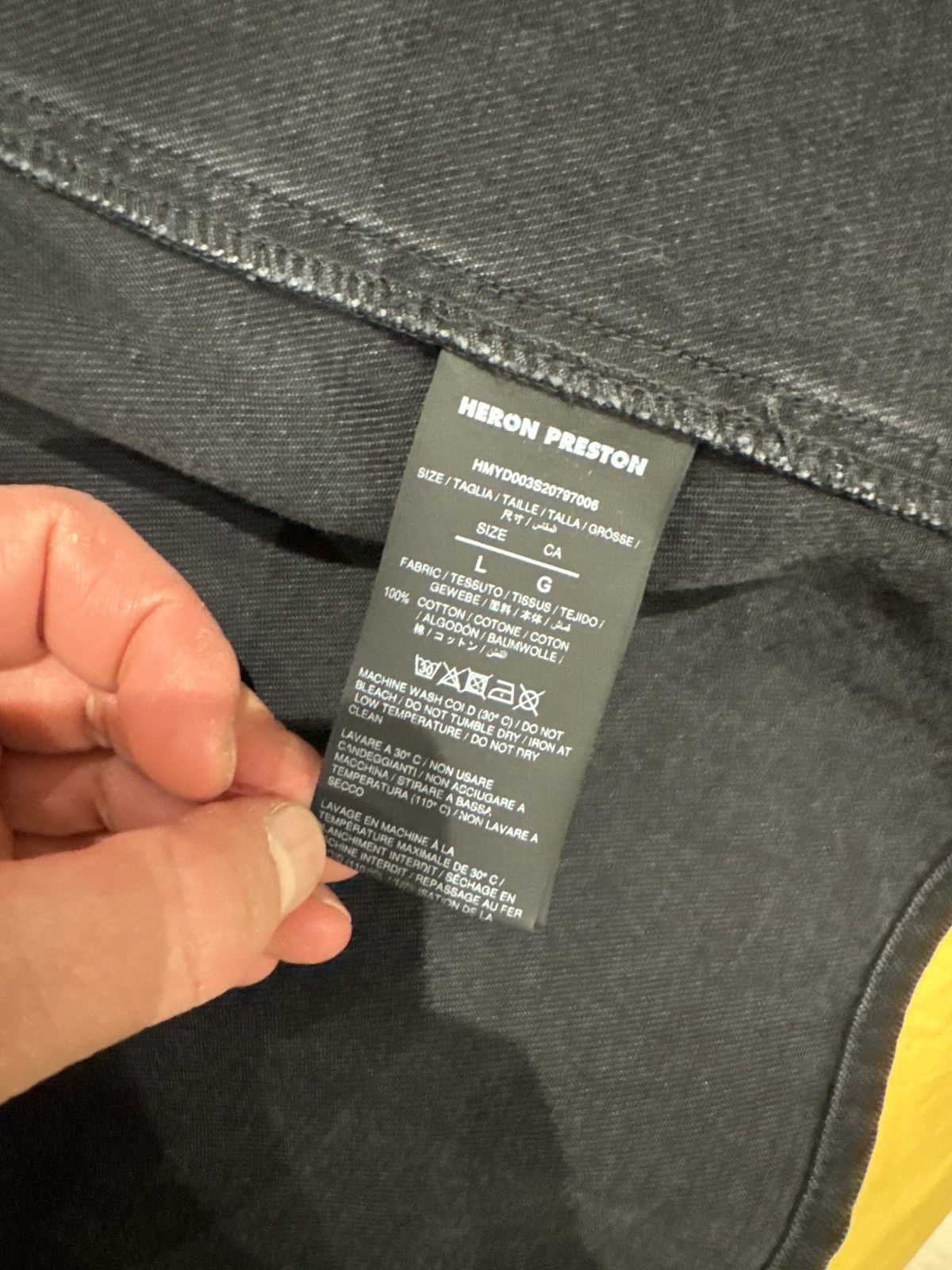 Heron Preston Heron Preston Black Denim Zip-Up Shirt Size US L / EU 52-54 / 3 - 10 Thumbnail