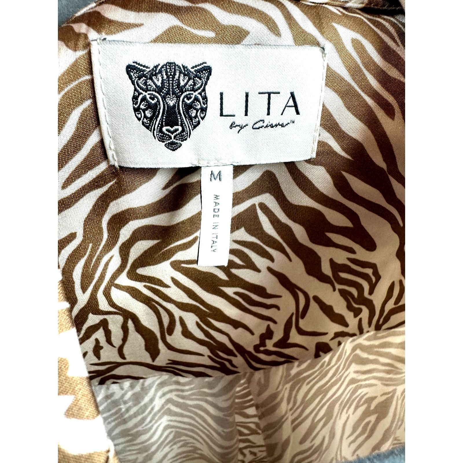 Other Lita by Ciara Animal Print Romper - Neutral Tiger - size M Size 30" / US 8 / IT 44 - 15 Thumbnail