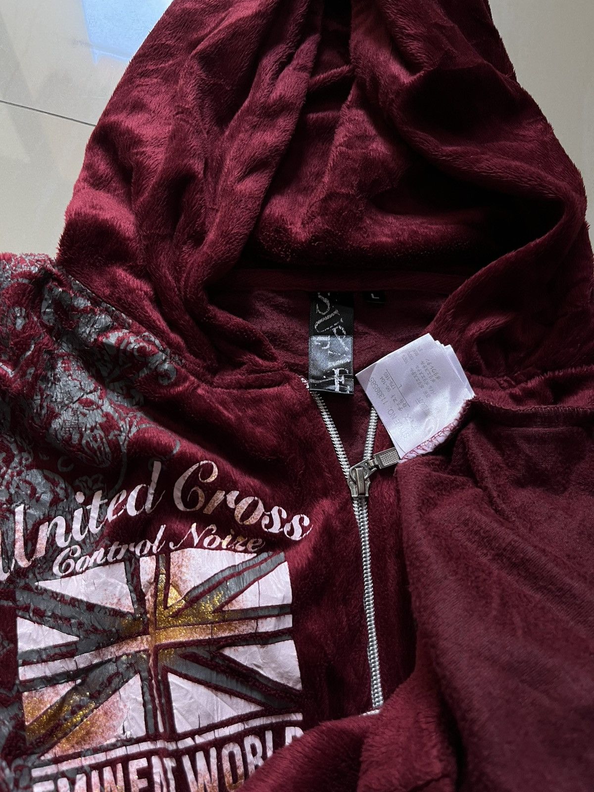 Japanese Brand Zipper hoodie poem Japanese brand y2k Size US L / EU 52-54 / 3 - 4 Thumbnail