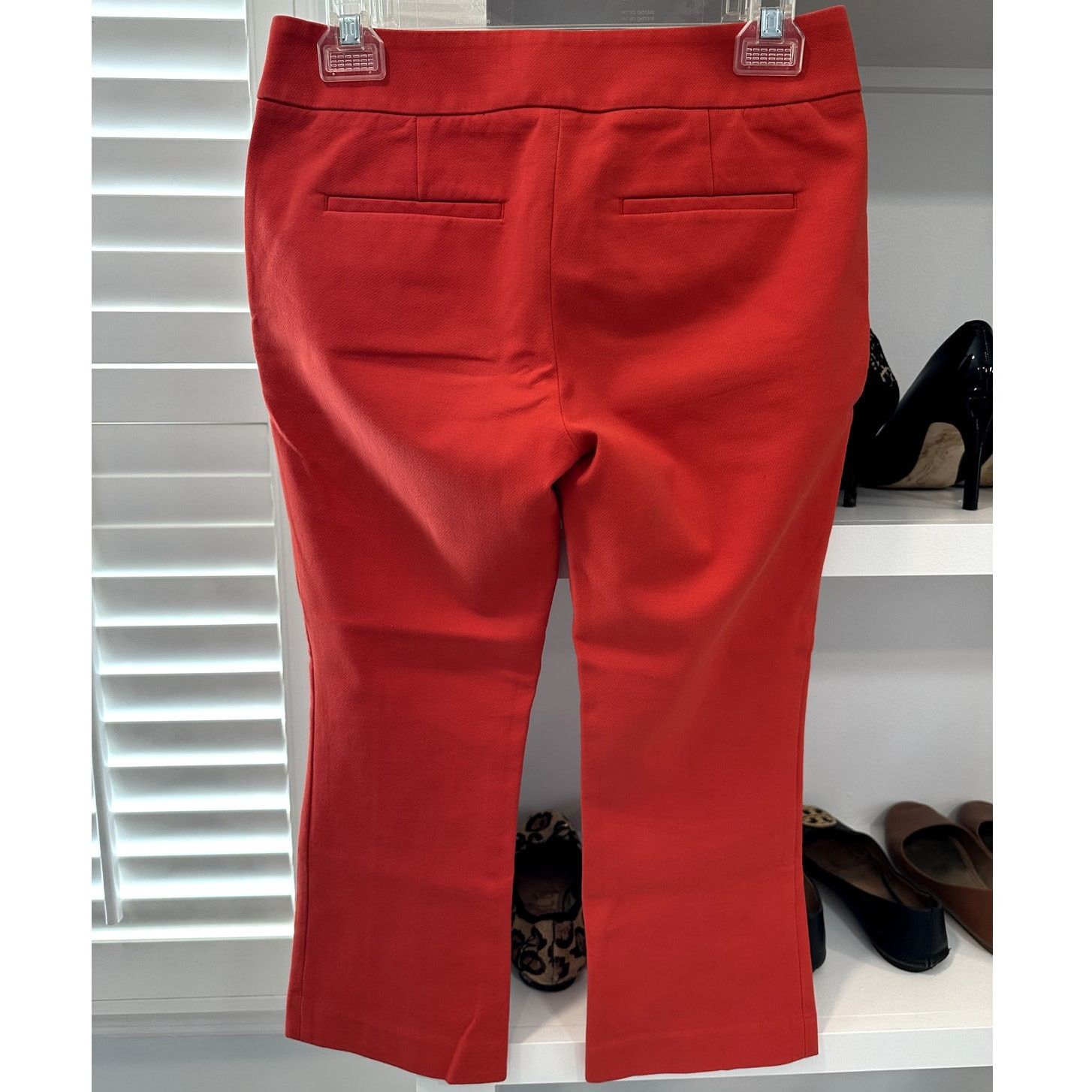 Loft Ann Taylor Loft Marisa Orange Straight Crop Pants 0P Size 25" / US 0 / IT 36 - 4 Thumbnail