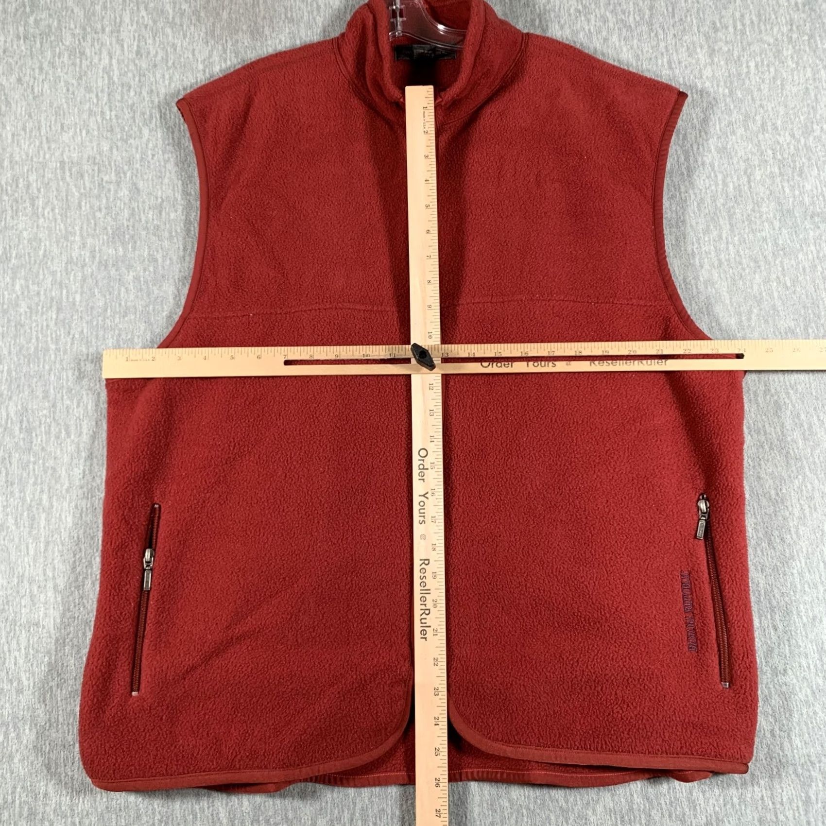 Banana Republic Banana Republic Vest Mens XL Red Fleece Full Zip Pockets Outdoor Size US XL / EU 56 / 4 - 7 Thumbnail