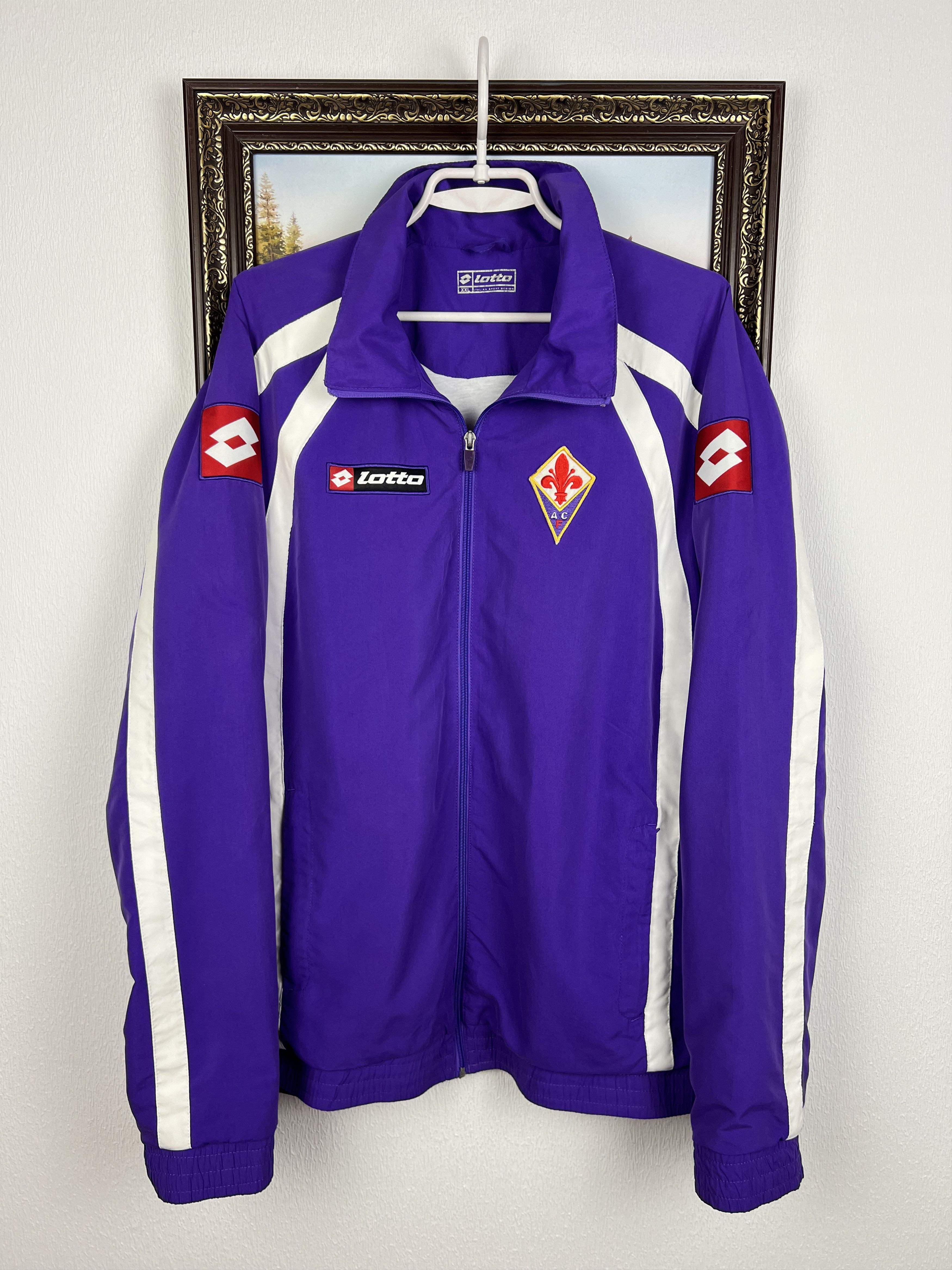 Lotto Sport Fiorentina Football Suit Jacket Pants Set Soccer Rare Size US XXL / EU 58 / 5 - 2 Thumbnail