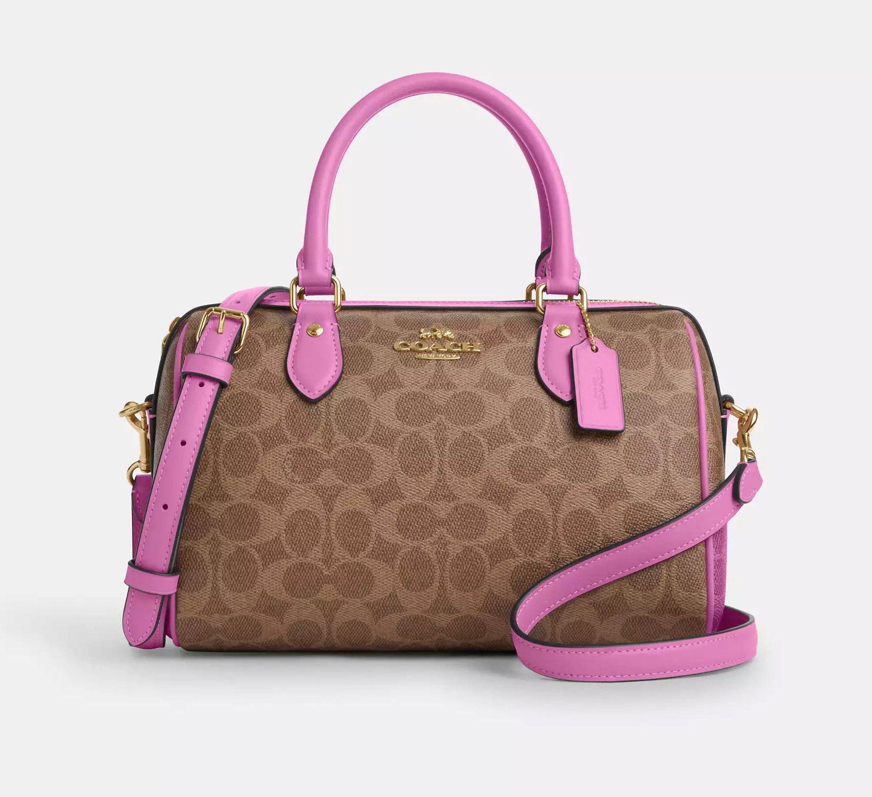 Coach Rowan Satchel Bag In Signature Canvas CV961 Size ONE SIZE - 7 Thumbnail
