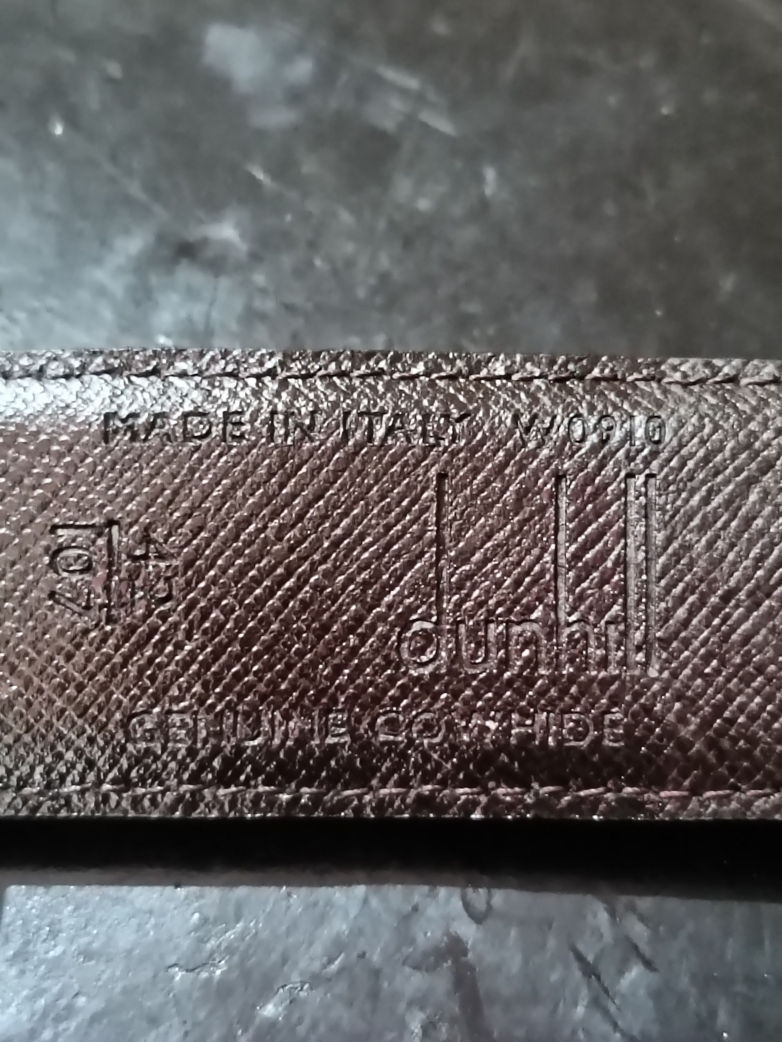 Alfred Dunhill Dunhill reversible cowhide leather belt black brown Size 40 - 4 Thumbnail