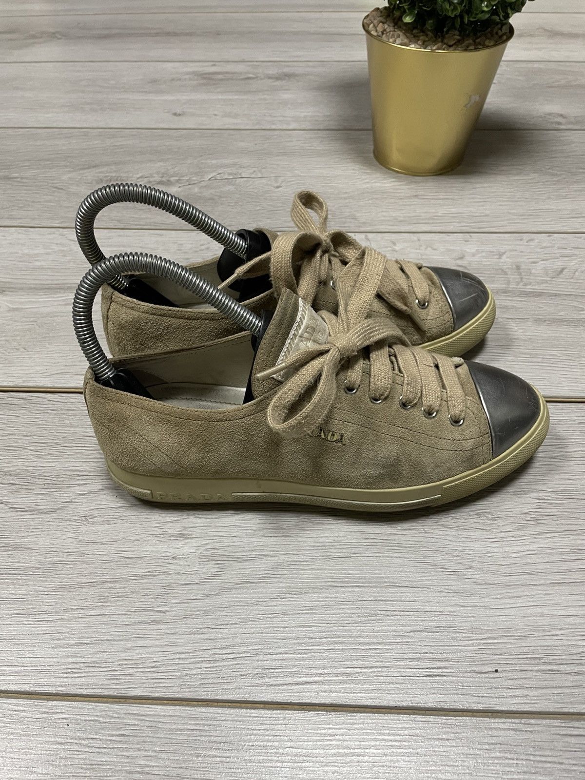 Prada Prada leather sneakers Size US 6.5 / IT 36.5 - 4 Thumbnail
