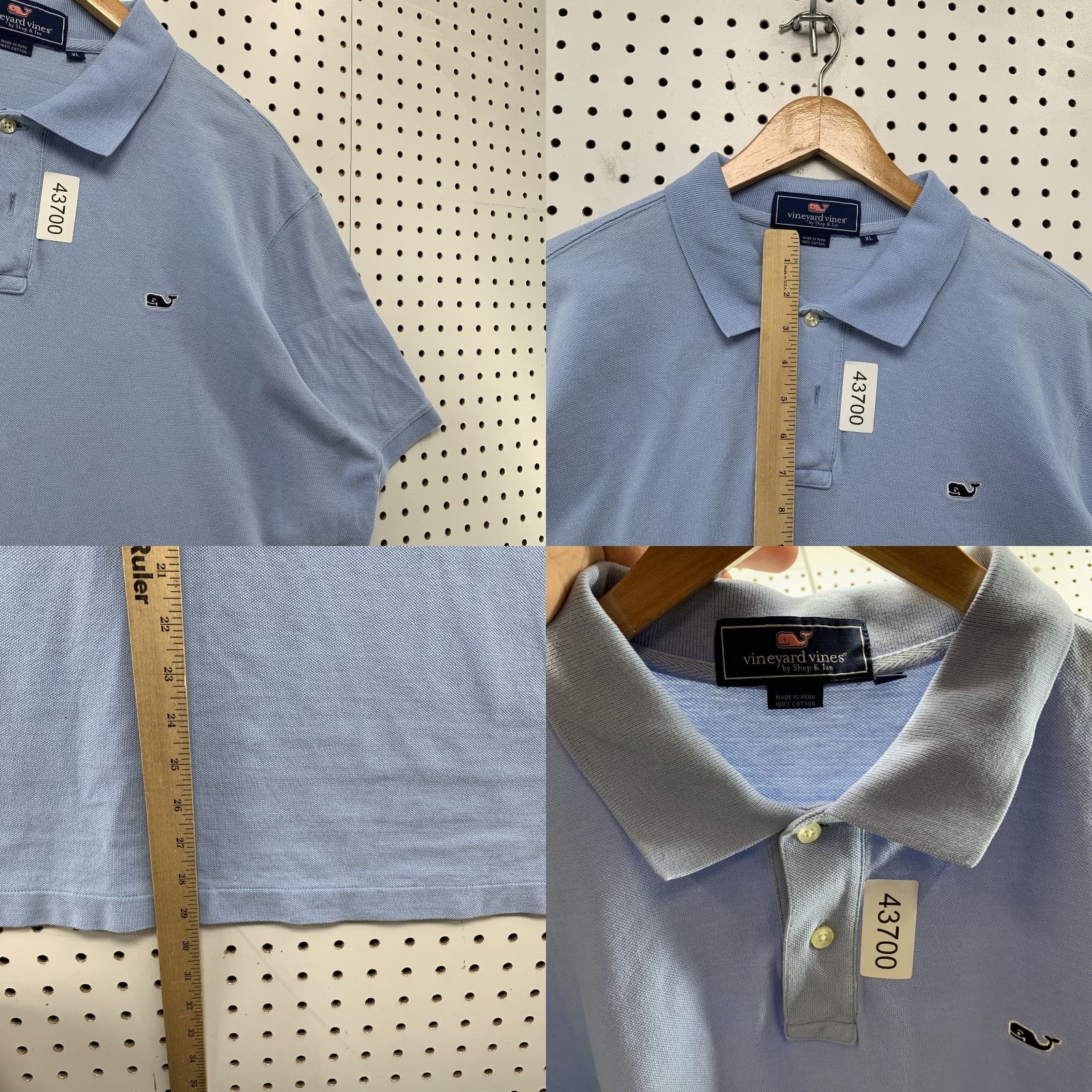 Vineyard Vines Vineyard Vines Polo Shirt Blue Short Sleeve Collared Button XL Made Peru Polo Men XL Blue Preppy 90s? Size US XL / EU 56 / 4 - 8 Thumbnail