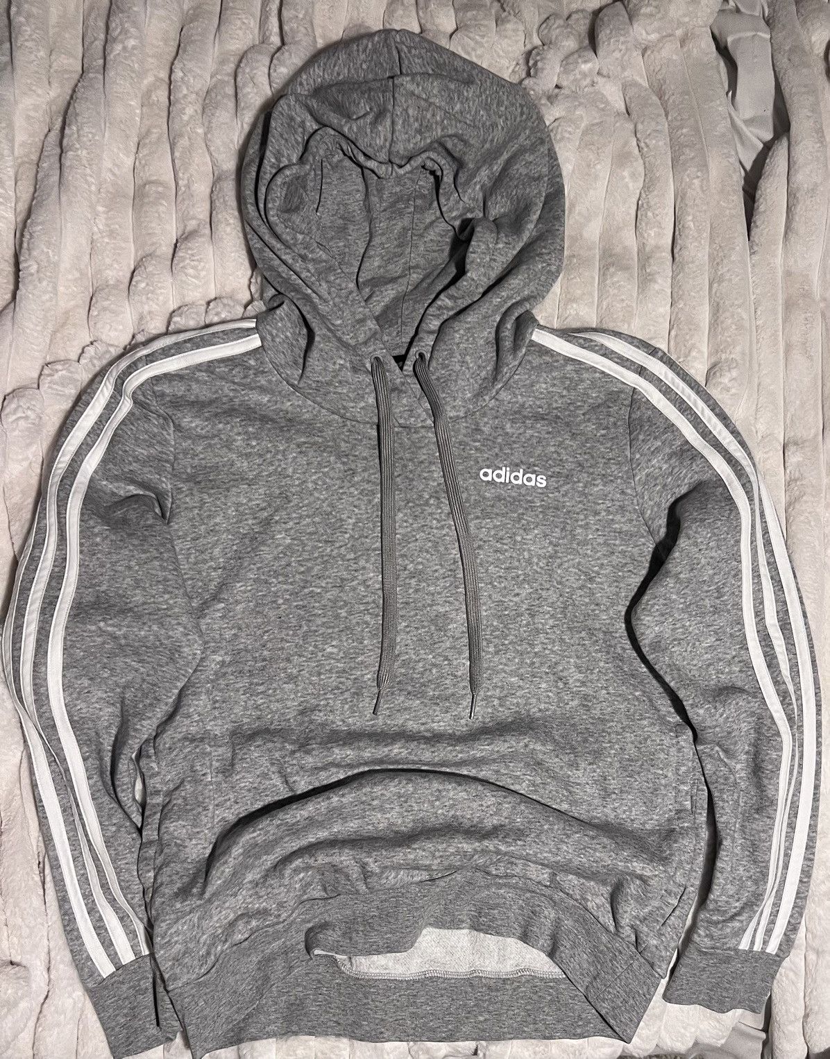Adidas Adidas essentials fleece 3-stripes vegan pullover soft wash Size S / US 4 / IT 40 - 18 Thumbnail