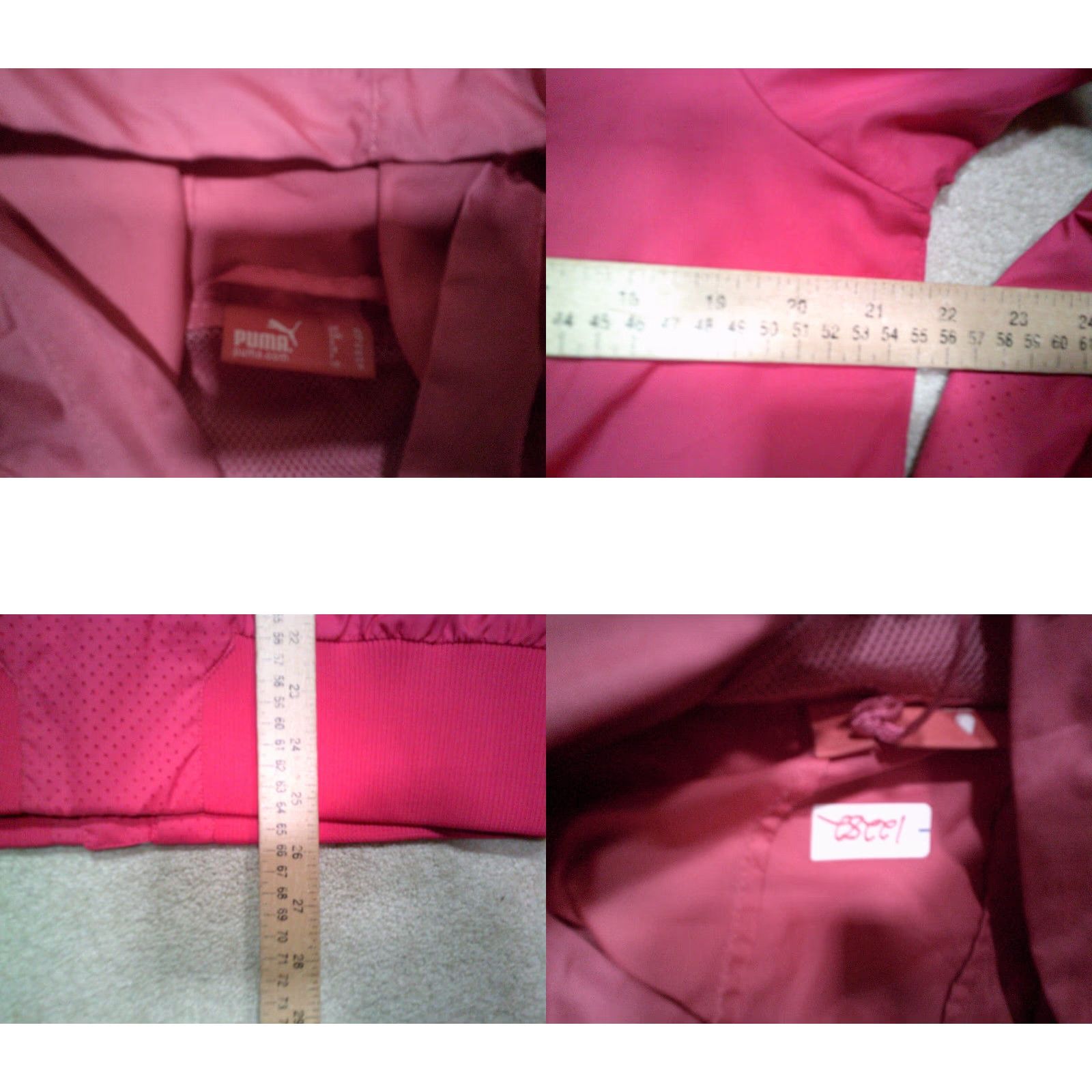 Puma PUMA Full Zip Jacket Womens XL Pink Hooded Sports Athletic Regular Size XL / US 12-14 / IT 48-50 - 8 Thumbnail