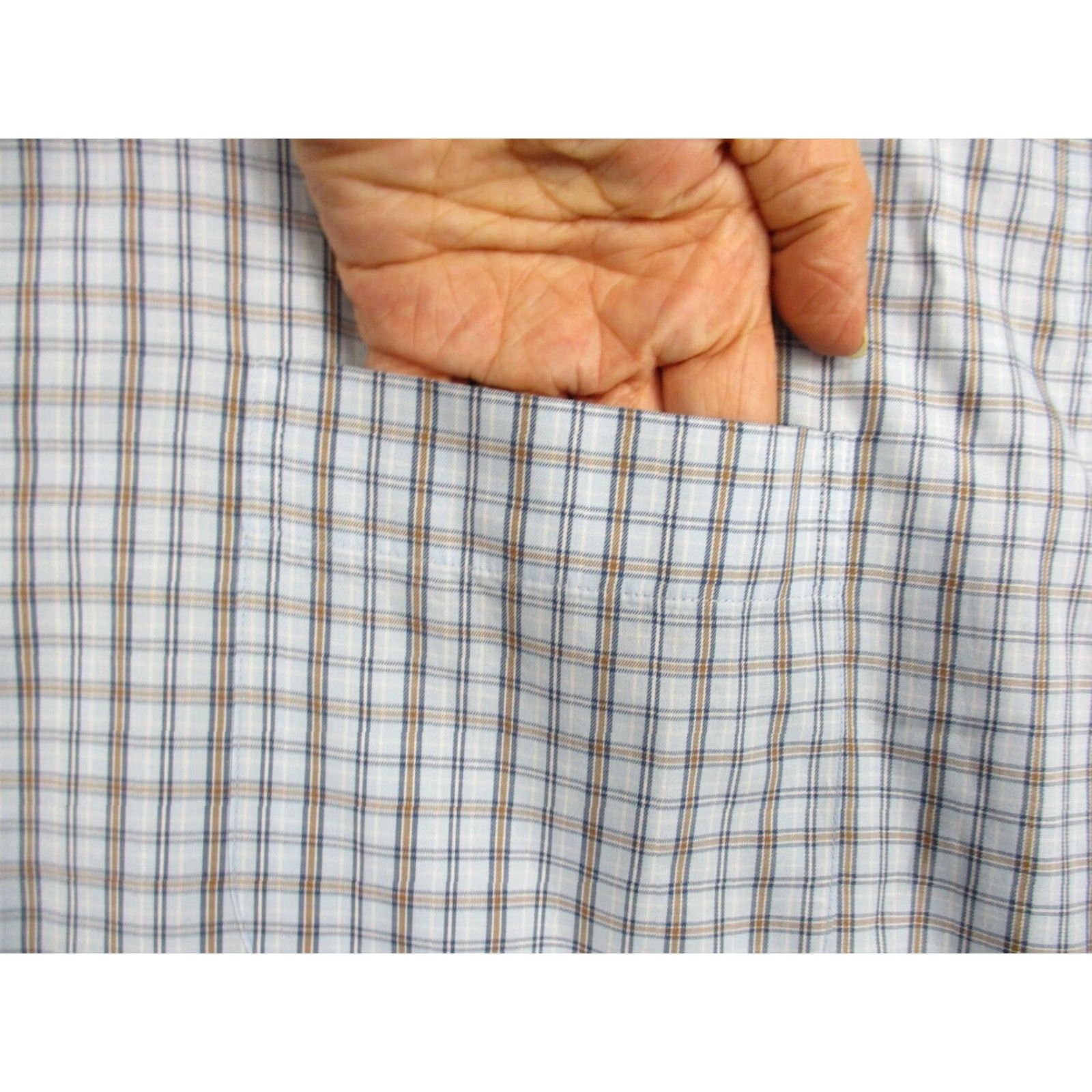 Peter Millar Peter Millar Crown Button Shirt Large Men Long Sleeve Blue Plaid Check Shirt Size US L / EU 52-54 / 3 - 2 Thumbnail