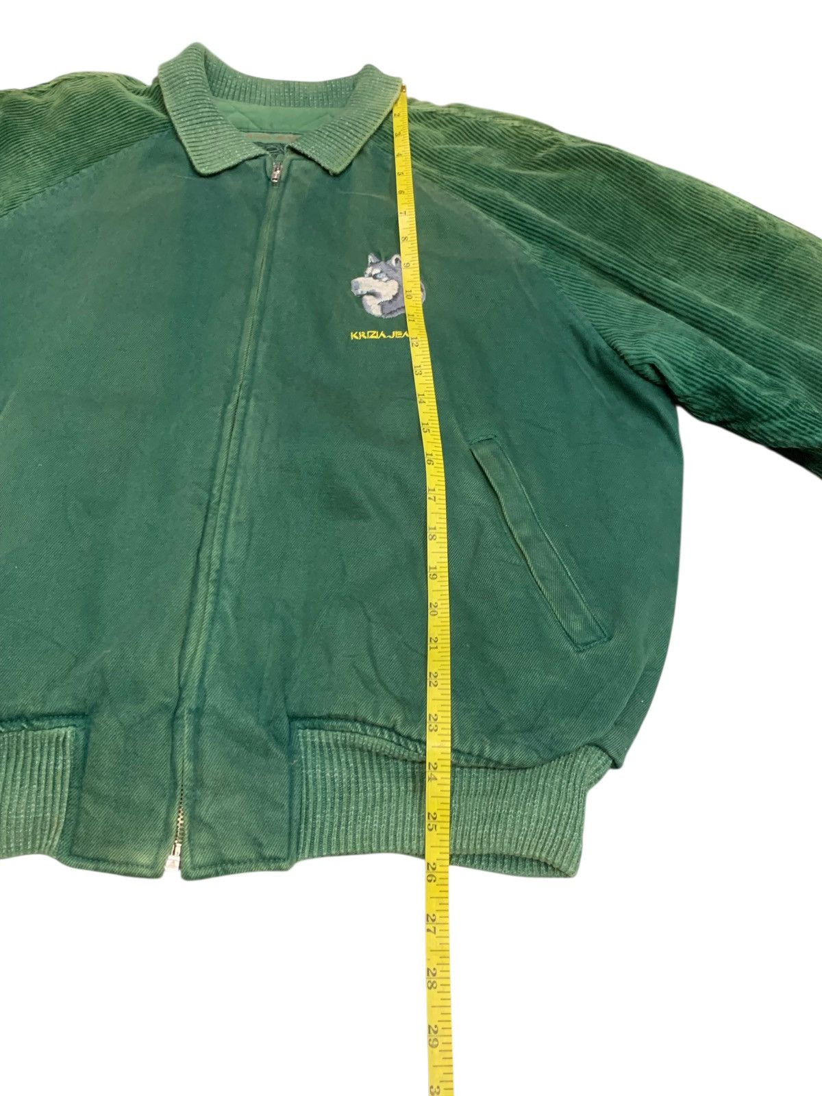 Designer × Krizia Uomo × Vintage Vintage Krizia Jeans Bombers Zipper Down Jacket Size US L / EU 52-54 / 3 - 13 Thumbnail
